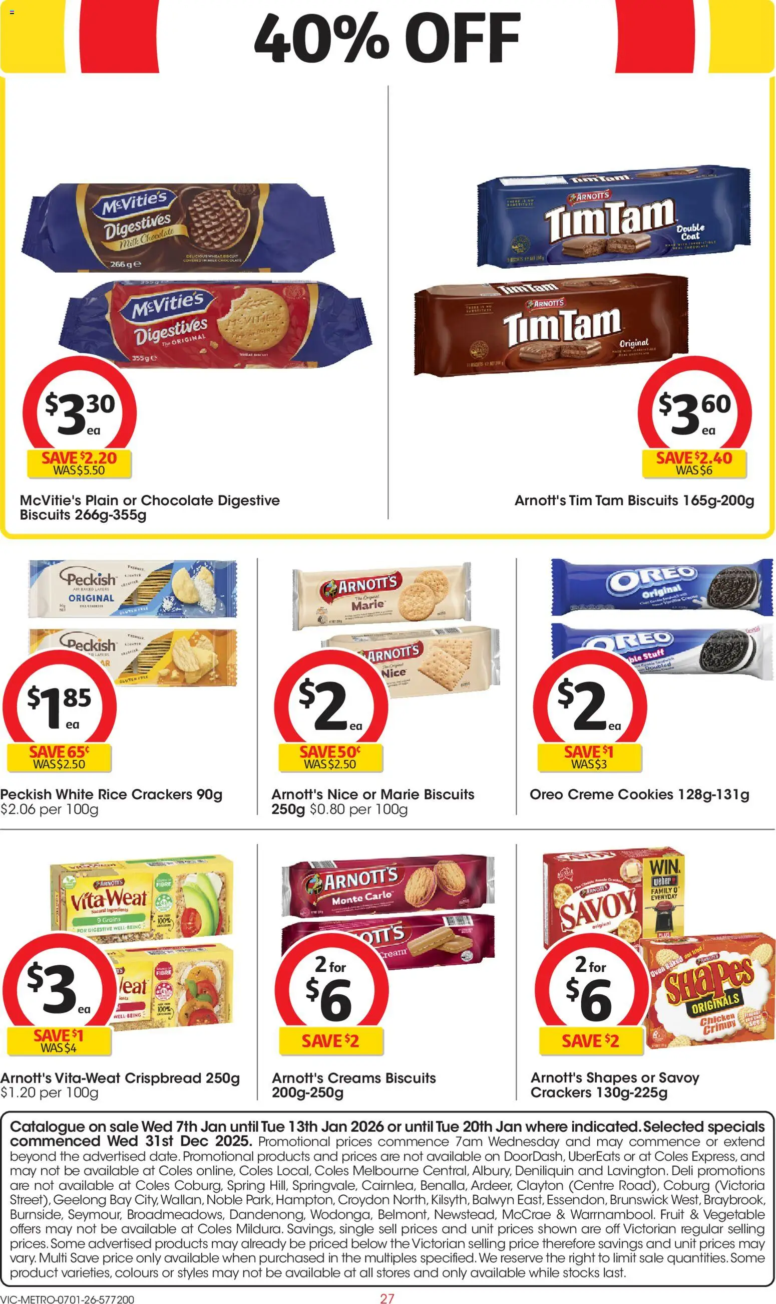 Coles catalogue - valid from 07.01.2026 | Page: 27 | Products: Cups, Cocoa, Dairy, Butter