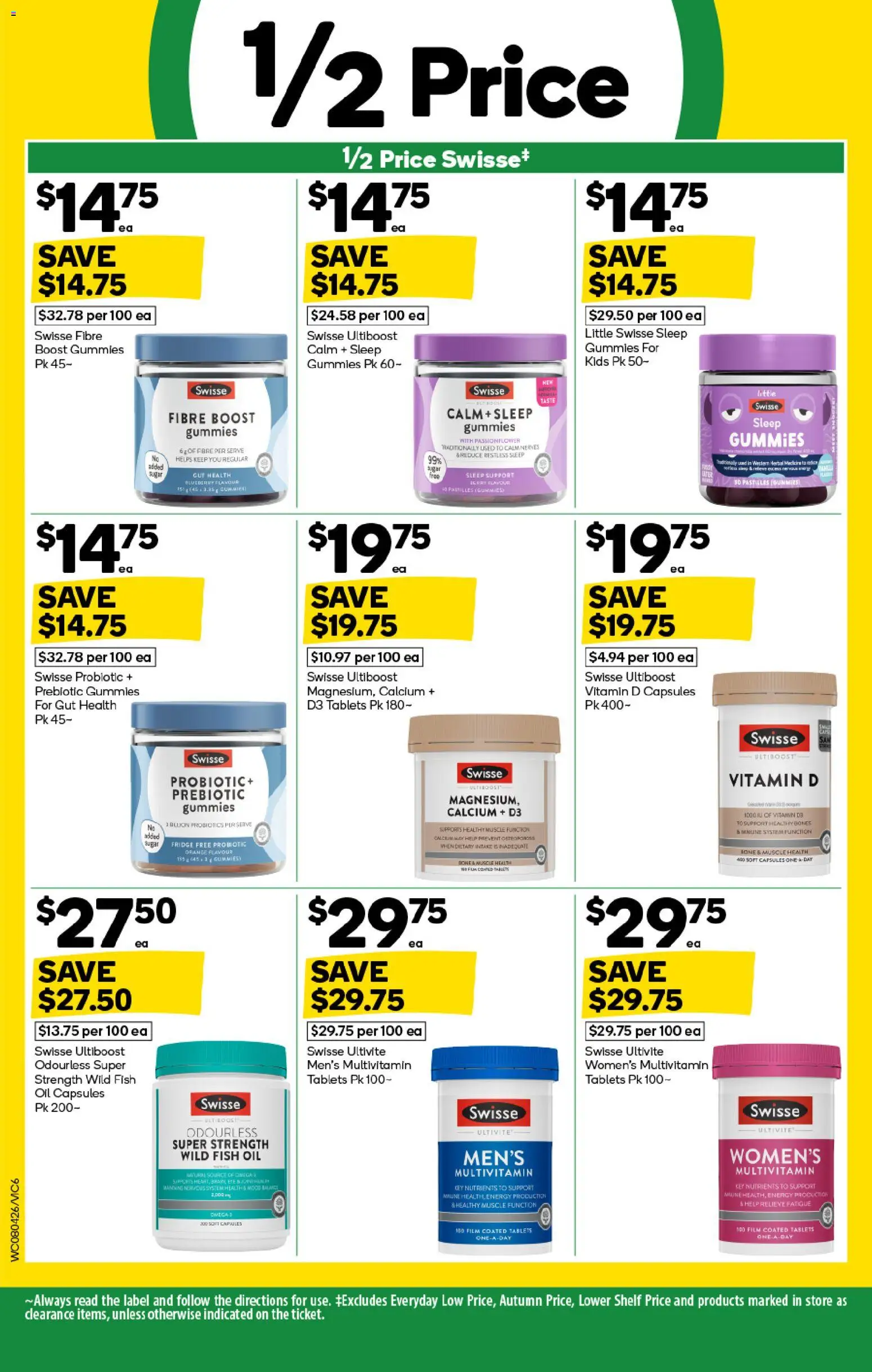 Woolworths catalogue - valid from 08.04.2026 | Page: 6 | Products: Fish oil, Multivitamin, Nutrients, Tablets