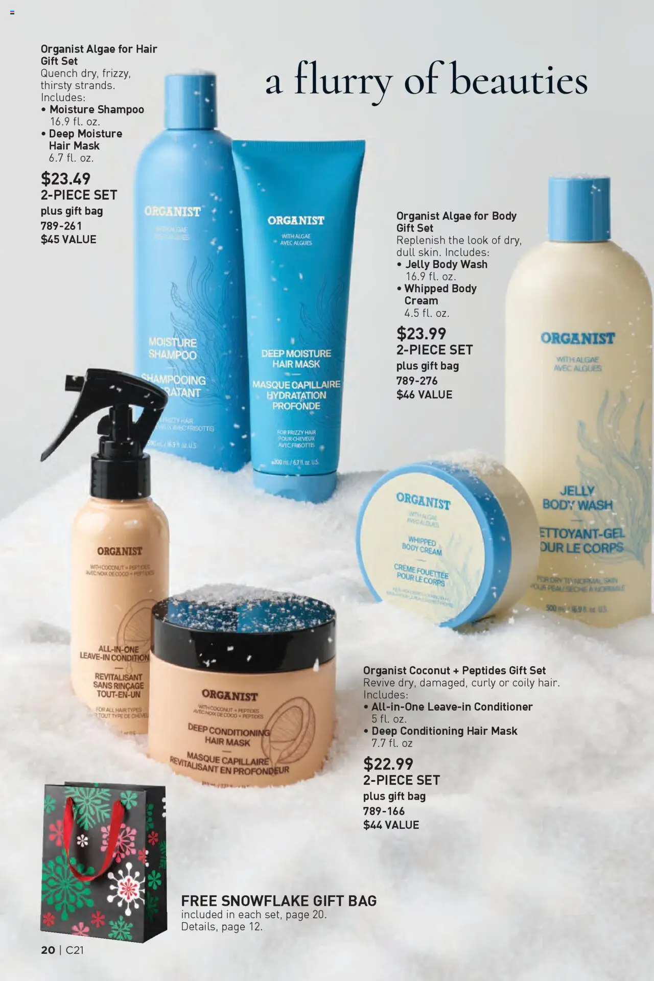 Avon Brochure - valid from 08.10.2025 | Page: 20 | Products: Shampoo, Hair mask, Body Wash, Bag