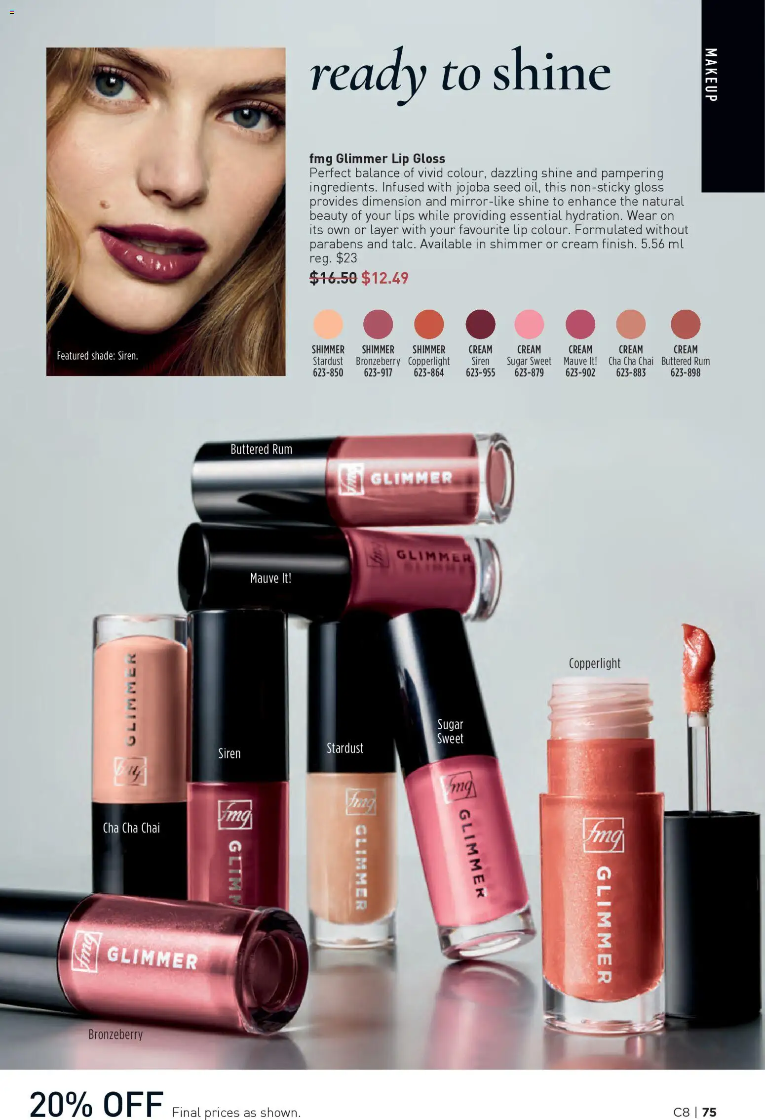 Avon flyer valid from 09.04.2026 | Page: 75 | Products: Cream, Lip gloss