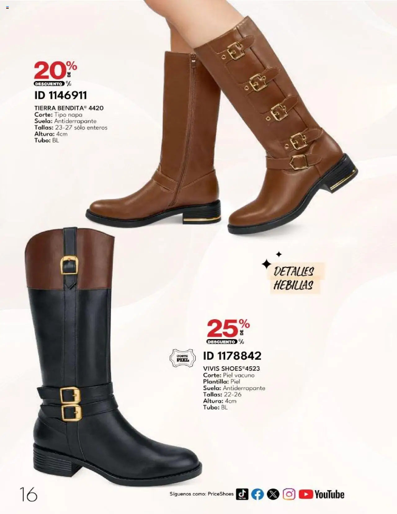 Nuevas ofertas de Price Shoes válidas en toda la República Mexicana desde el 14.10.2025. ¡Encuentra las mejores ofertas en Price Shoes - Catálogo - 10 Pagos sin Intereses! | Página: 14 | Productos: Hebillas