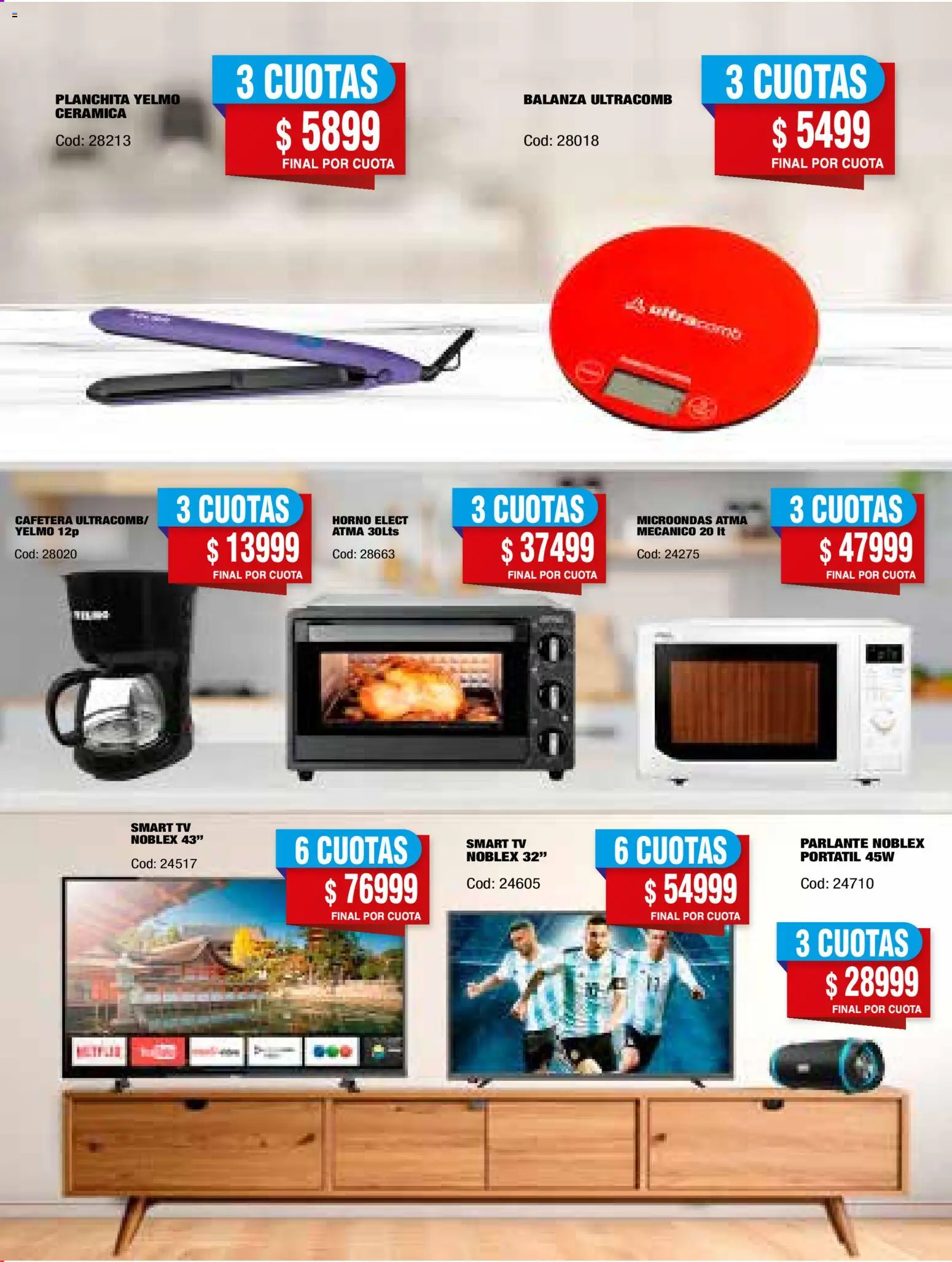 Maxiconsumo ofertas │ válido desde el 23.02.2026 | Página: 33 | Productos: Balanza, Horno, Microondas, Parlante