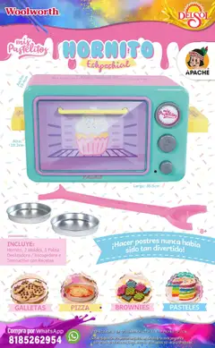 Vista previa de Del Sol y Woolworth - Catálogo Castillo Del Juguete, nuevo folleto de la tienda, válido en México a partir del 07.10.2025 | Página: 98 | Productos: Pizza, Galletas