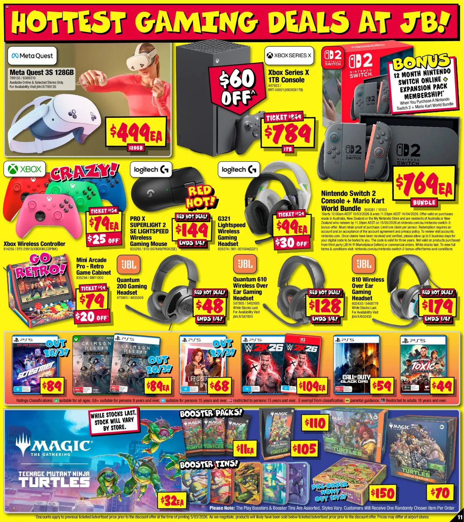 JB Hi-Fi catalogue - valid from 19.03.2026 | Page: 11 | Products: Controller, Digital, Headset, Xbox