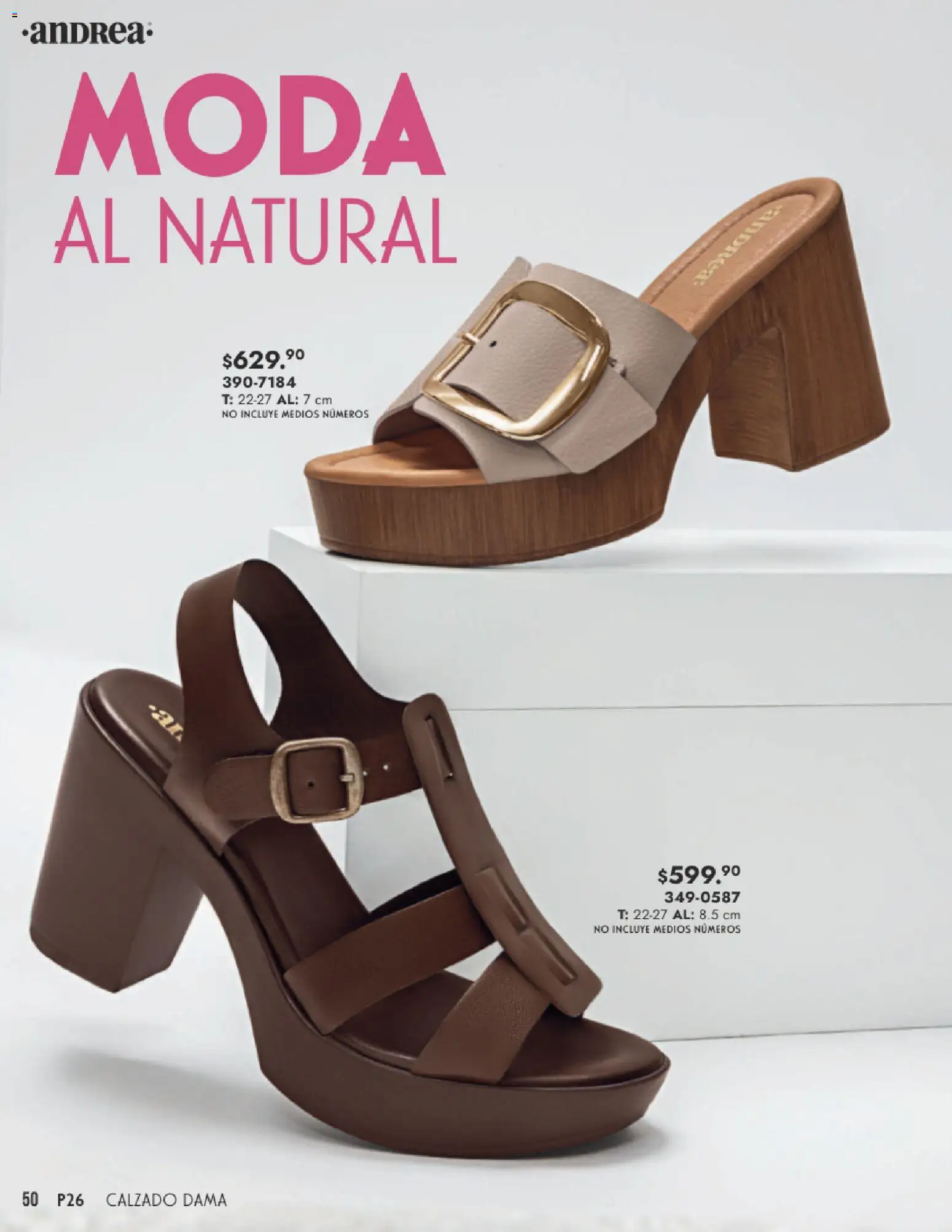 Nuevas ofertas de Andrea válidas en toda la República Mexicana desde el 25.01.2026. ¡Encuentra las mejores ofertas en Andrea catálogo Calzado Dama! | Página: 50