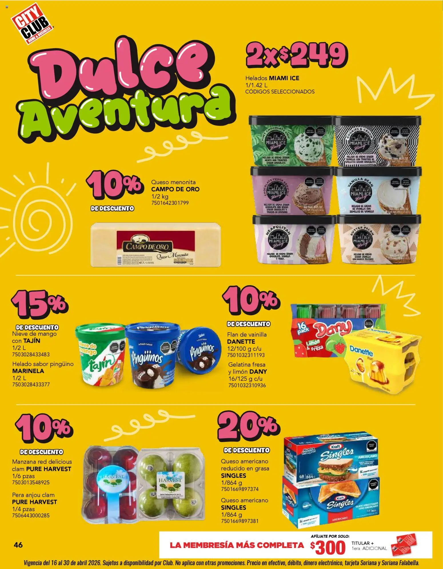 Nuevas ofertas de City Club válidas en toda la República Mexicana desde el 01.04.2026. ¡Encuentra las mejores ofertas en City Club catálogo! | Página: 46