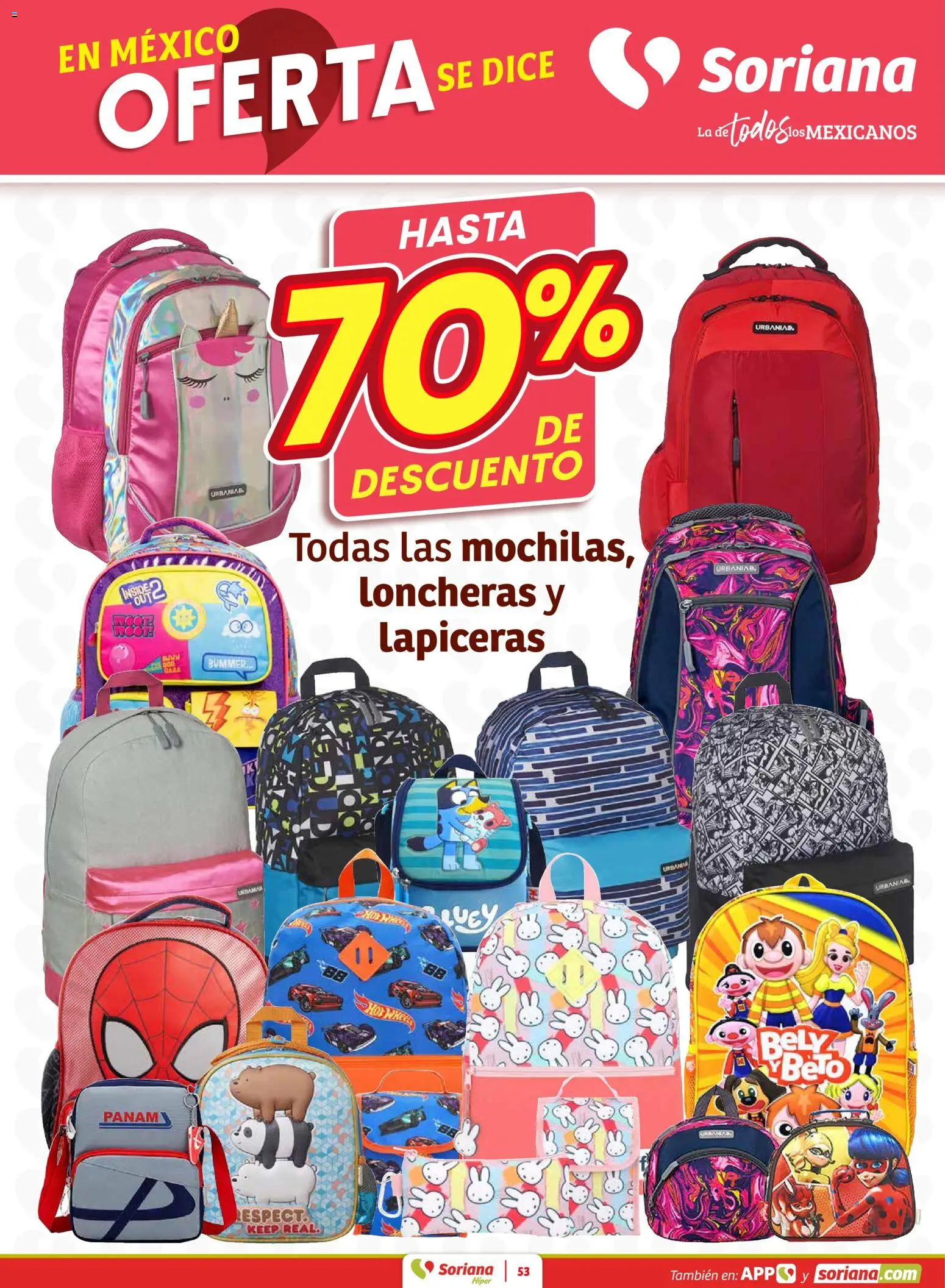 Nuevas ofertas de Soriana válidas en toda la República Mexicana desde el 15.01.2026. ¡Encuentra las mejores ofertas en Soriana - Preciazazaso Híper: Camp, Chia, Oax, Q. Roo, Tab, Yuc! | Página: 54 | Productos: Ropa