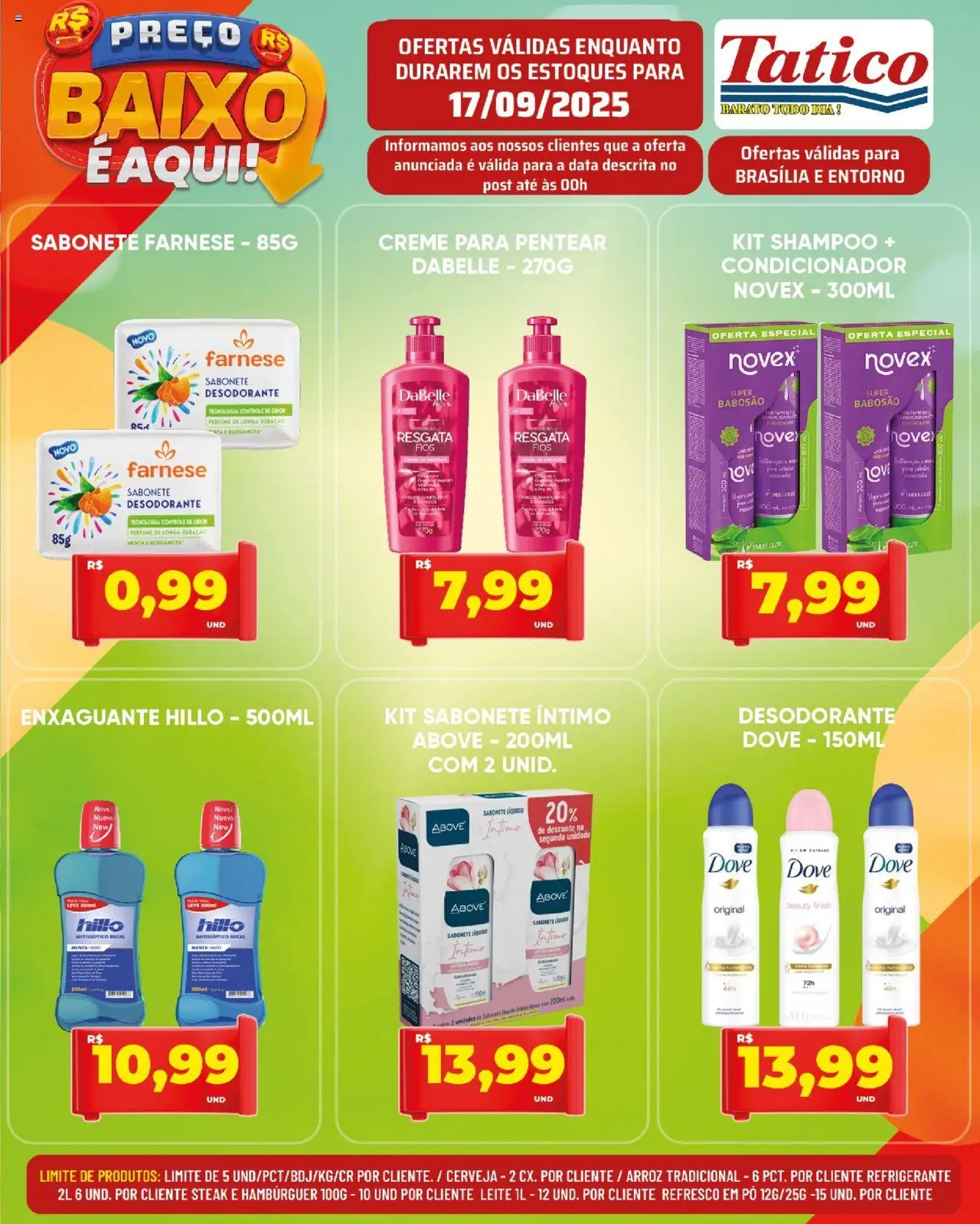Tatico Folheto - válido de 17.09.2025 | Página: 13 | Produtos: Perfume, Desodorante, Leite, Arroz