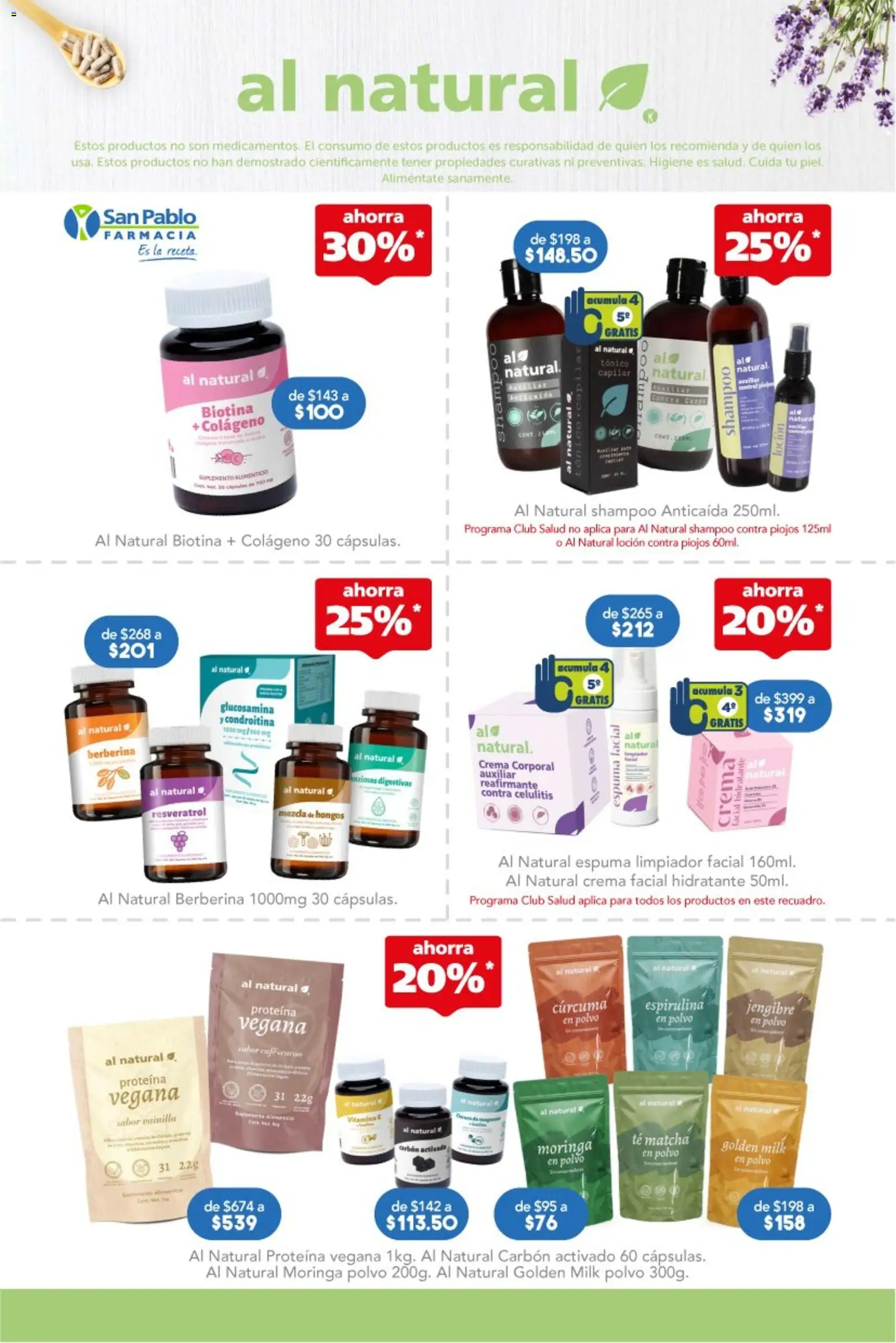 Nuevas ofertas de Farmacia San Pablo válidas en toda la República Mexicana desde el 23.11.2025. ¡Encuentra las mejores ofertas en Farmacia San Pablo catálogo! | Página: 10 | Productos: Crema, Espuma, Limpiador facial, Cúrcuma
