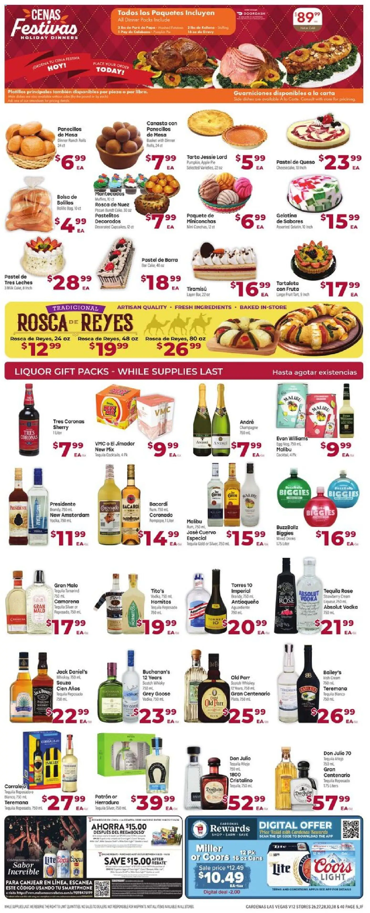 Cardenas Weekly Ad - NV - valid from 26.12.2025 | Page: 5 | Products: Basket, Whiskey, Apple Pie, Smartphone