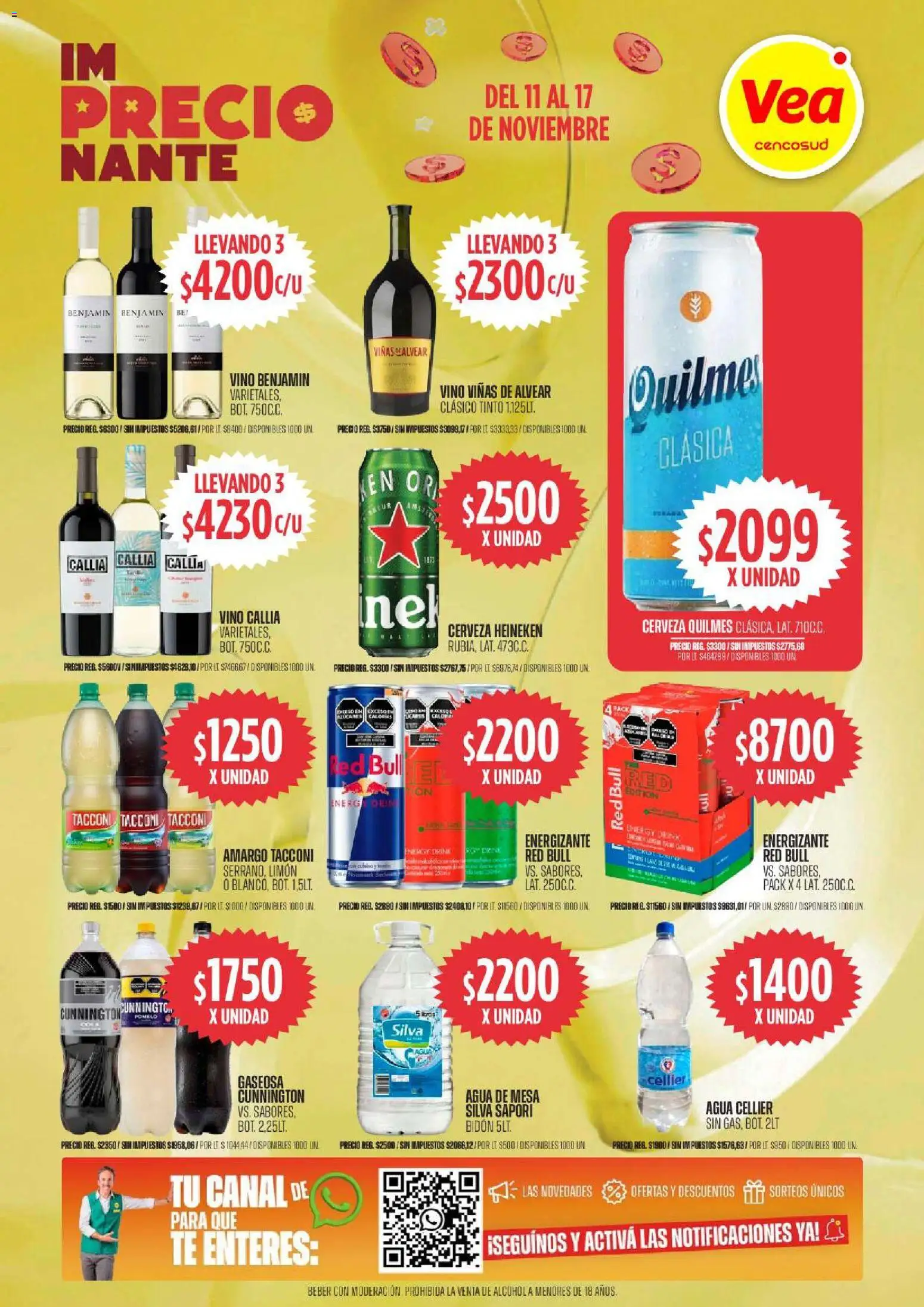 Vea ofertas │ válido desde el 11.11.2025 | Página: 4 | Productos: Gaseosa, Limón, Pomelo, Cerveza
