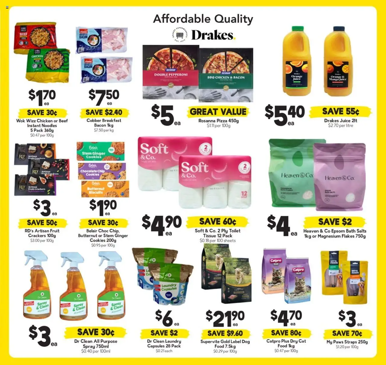 Drakes catalogue - valid from 06.08.2025 | Page: 15 | Products: Toilet, Juice, Biscuits, Mango