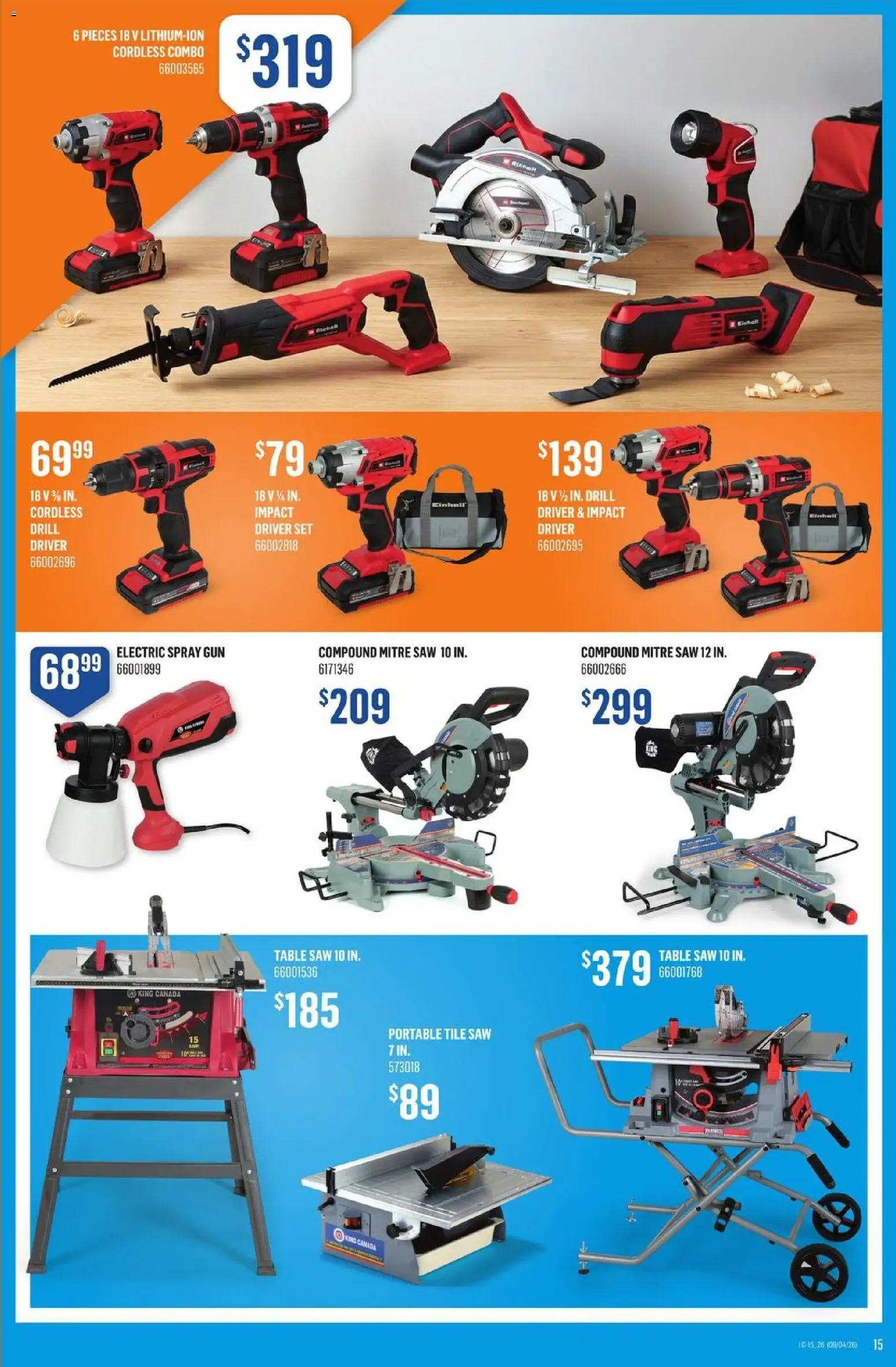 Canac flyer valid from 09.04.2026 | Page: 15 | Products: Table