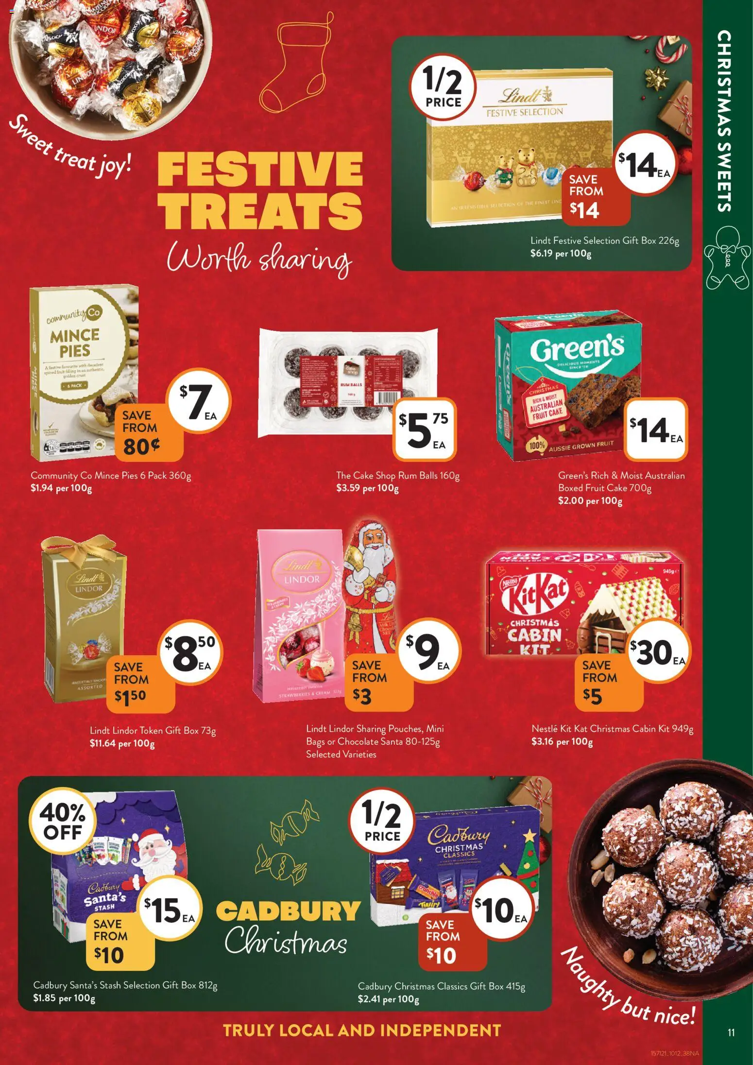 Foodworks catalogue - valid from 10.12.2025 | Page: 11 | Products: Box, Cream, Rum, Pies