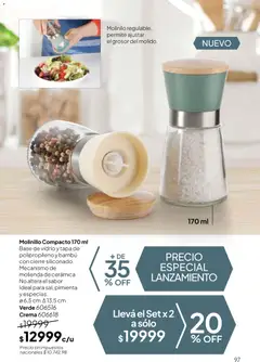 Vista previa Tupperware Folleto válido desde el 24.11.2025 | Página: 98 | Productos: Pimienta, Molinillo, Crema