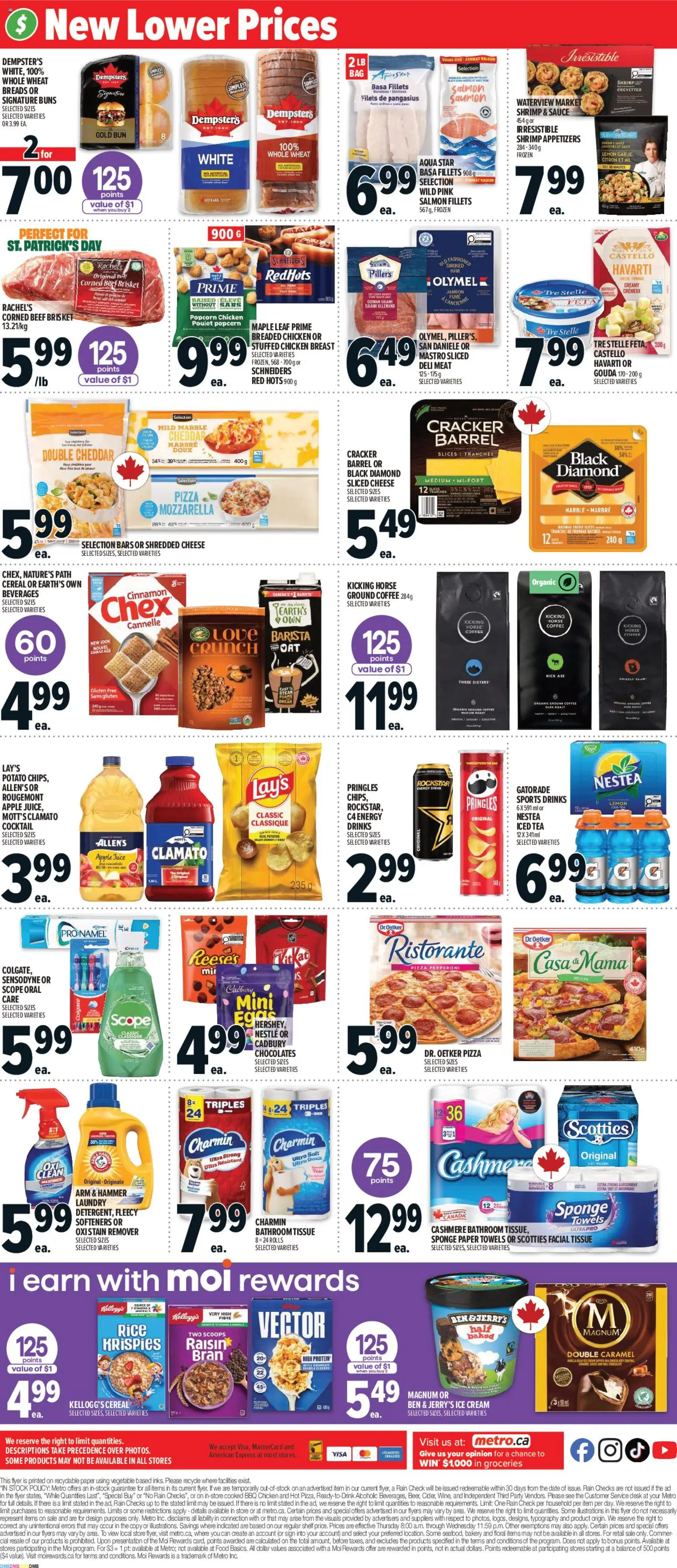 Metro flyer valid from 12.03.2026 | Page: 4 | Products: Rice, Sponge, Cheese, Juice