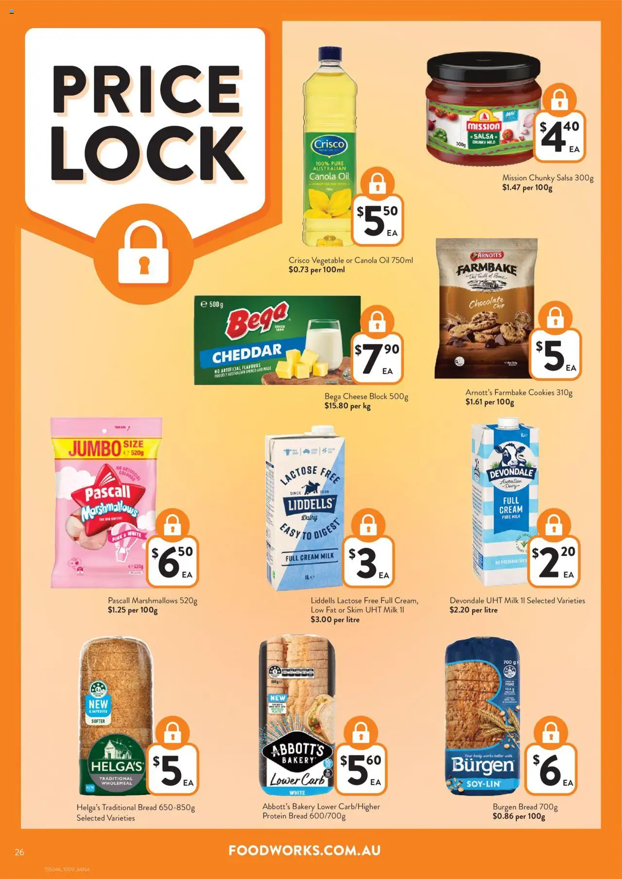 Foodworks catalogue - valid from 10.09.2025 | Page: 26 | Products: Oil, Bread, Salsa, Bakery