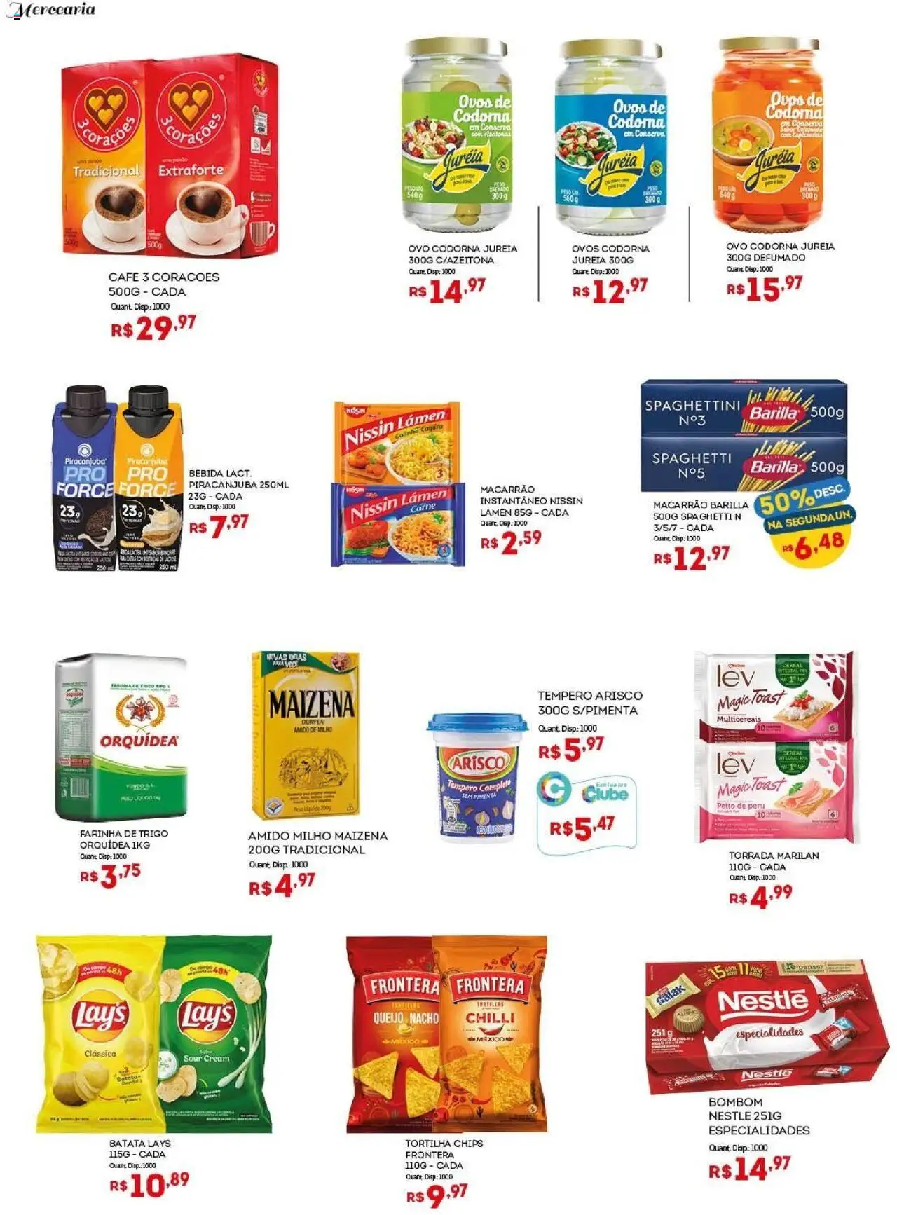 Bistek Supermercados Folheto - válido de 24.09.2025 | Página: 2 | Produtos: Amido de milho, Ovos, Macarrão, Bombom