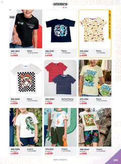 Vista previa de Andrea catálogo Outlet, nuevo folleto de la tienda, válido en México a partir del 21.12.2025 | Página: 203 | Productos: Ropa, Playera, Conjunto