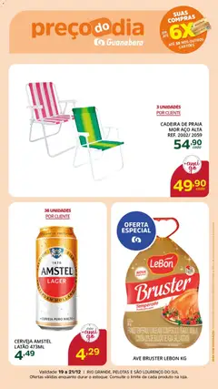 Supermercado Guanabara - Ofertas da semana - Pré-Visualização do folheto da loja Supermercado Guanabara, válido de 19.12.2025 | Página: 4 | Produtos: Cadeira, Cerveja, Sal, Frango