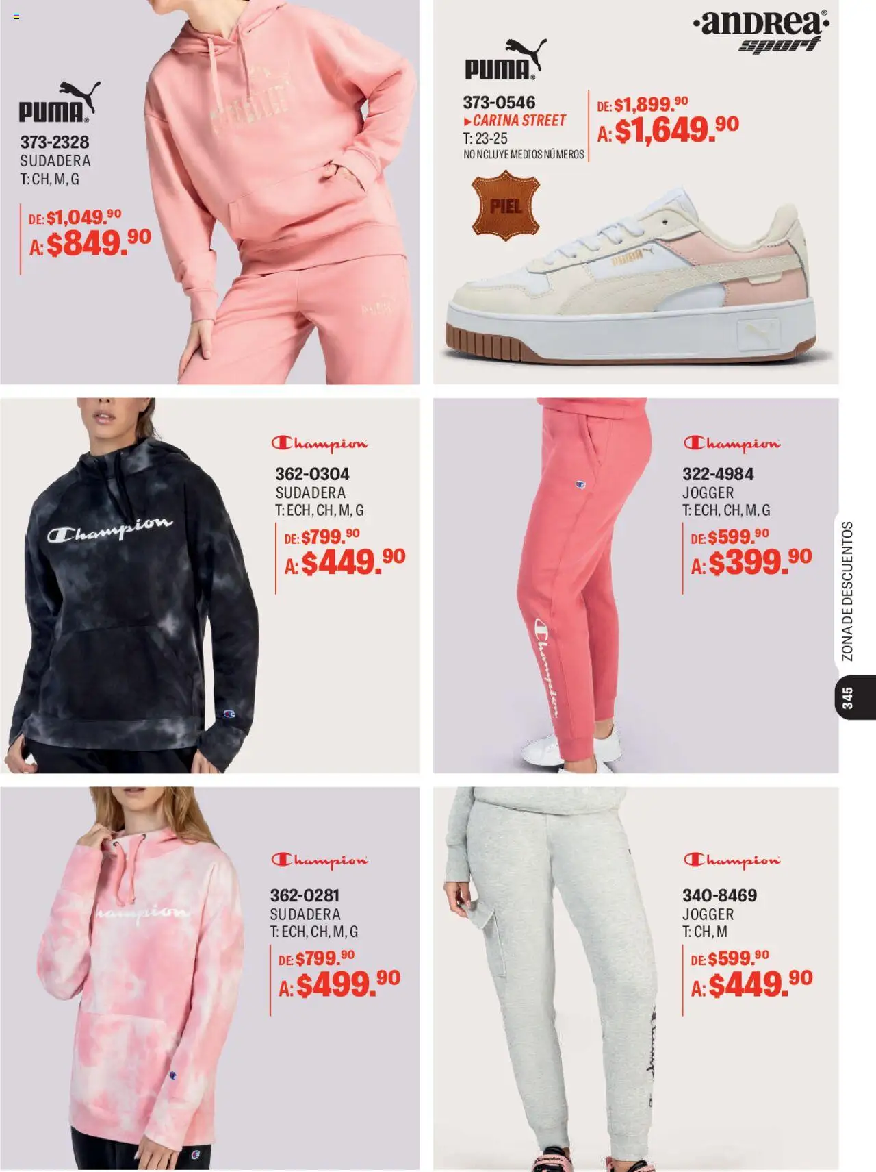 Nuevas ofertas de Andrea válidas en toda la República Mexicana desde el 11.05.2025. ¡Encuentra las mejores ofertas en Andrea catálogo Zona Descuentos! | Página: 3 | Productos: Sudadera