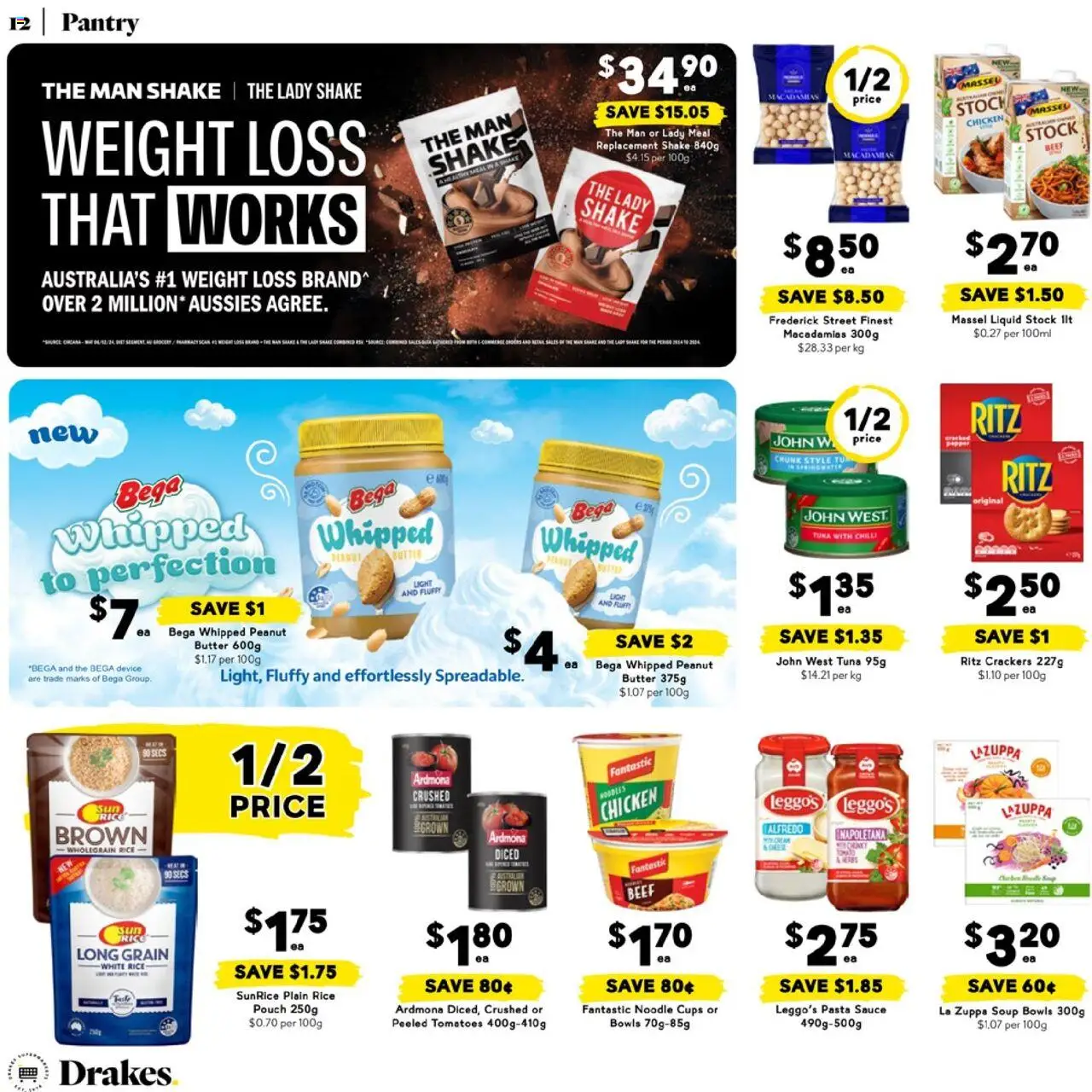 Drakes catalogue - valid from 25.06.2025 | Page: 12 | Products: Cheese, Noodles, Soup, Weight loss
