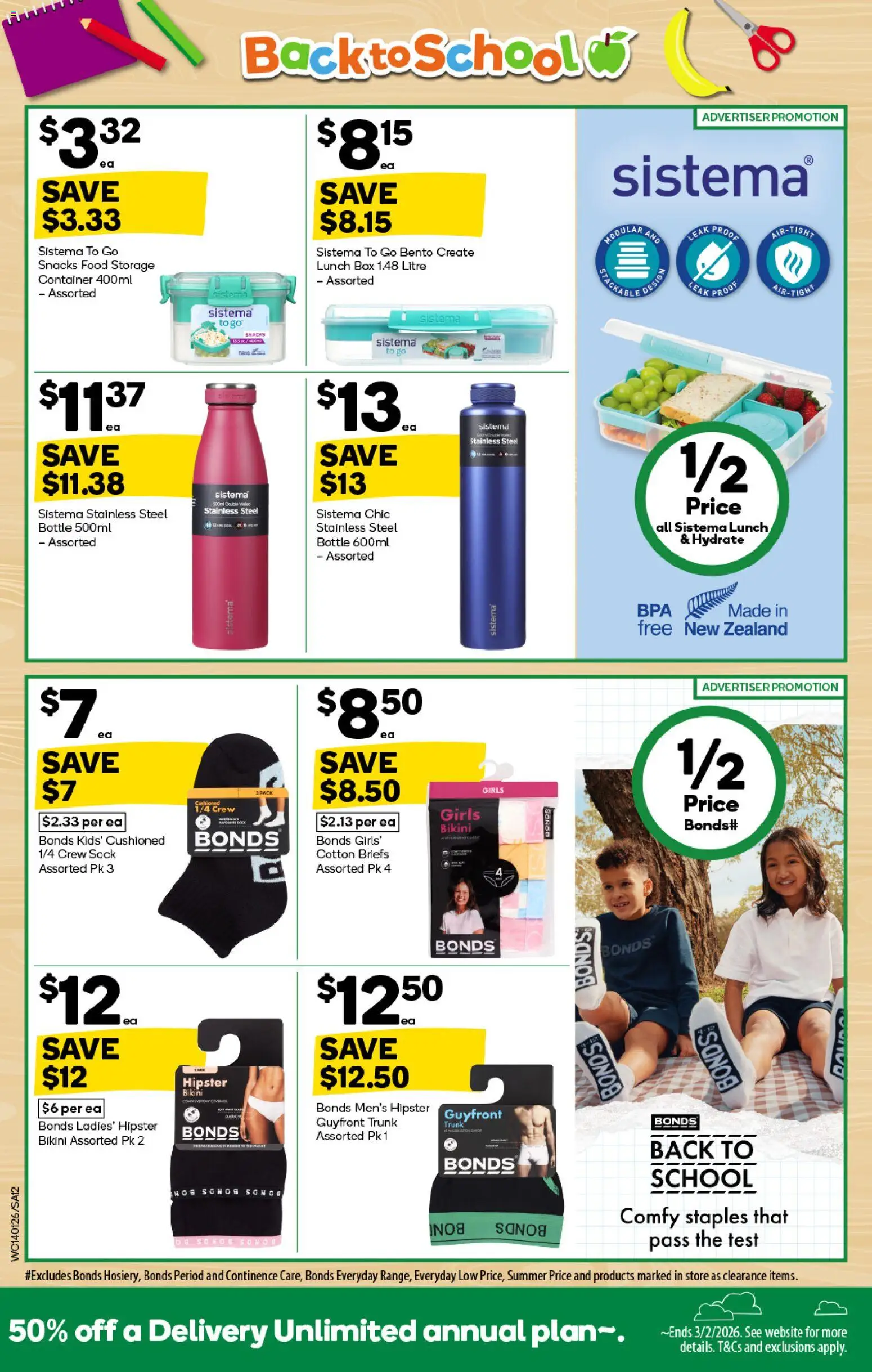 Woolworths catalogue - valid from 14.01.2026 | Page: 12 | Products: Bikini, Box, Food storage, Briefs