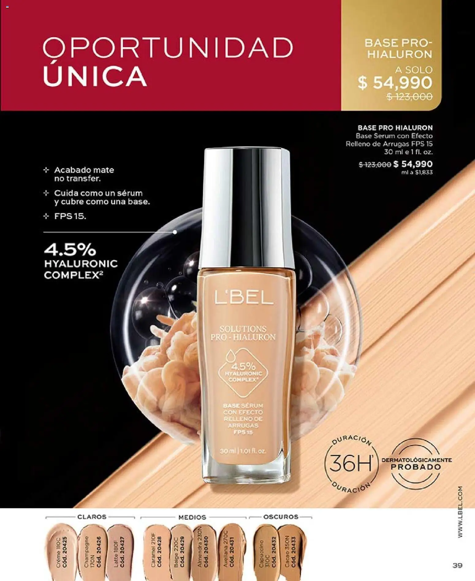 L'Bel revista - valida desde el 03.11.2025 | Página: 39 | Productos: Almendra, Serum