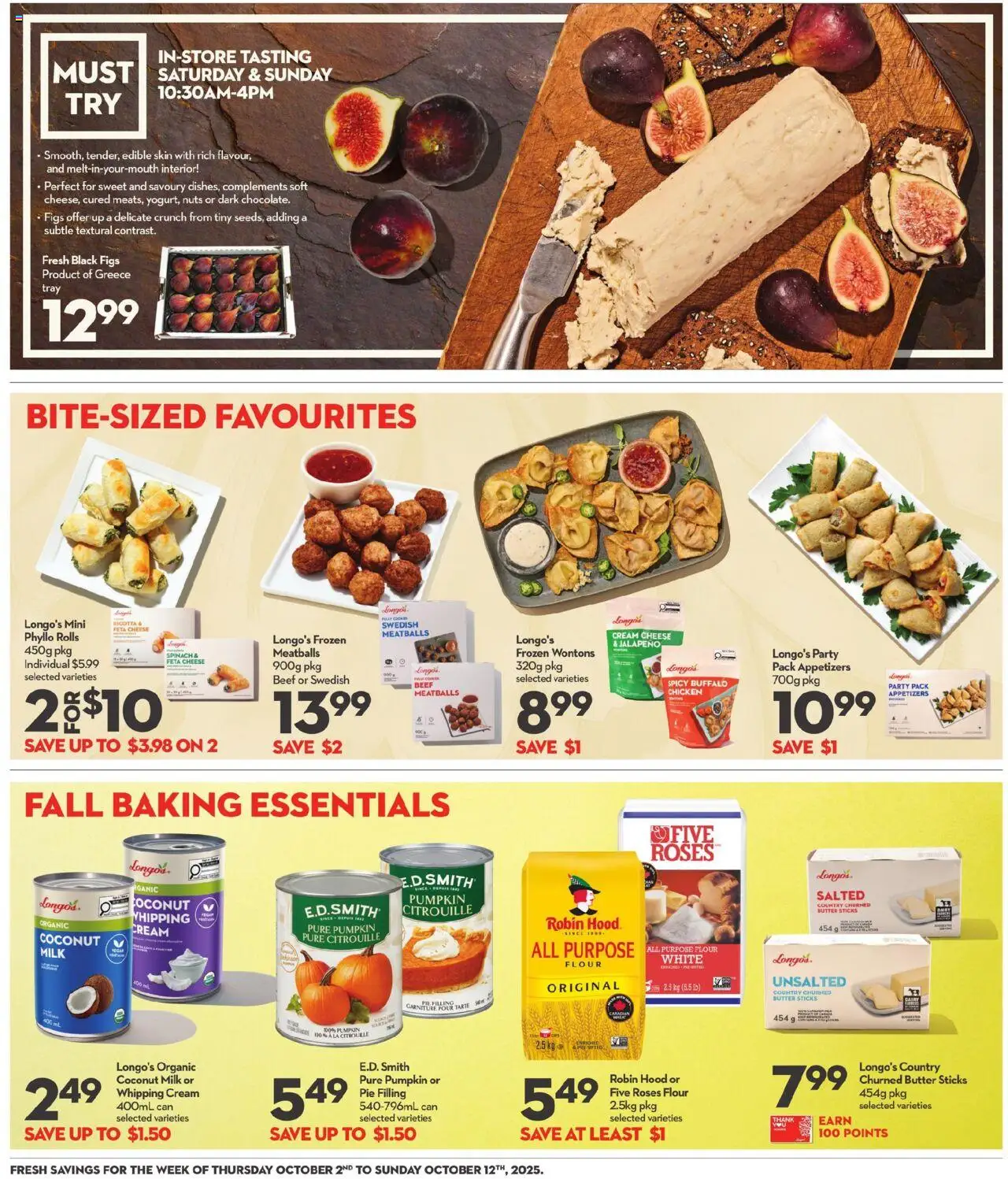 Longo's flyer valid from 02.10.2025 | Page: 19 | Products: Beef, Cream, Milk, Chicken