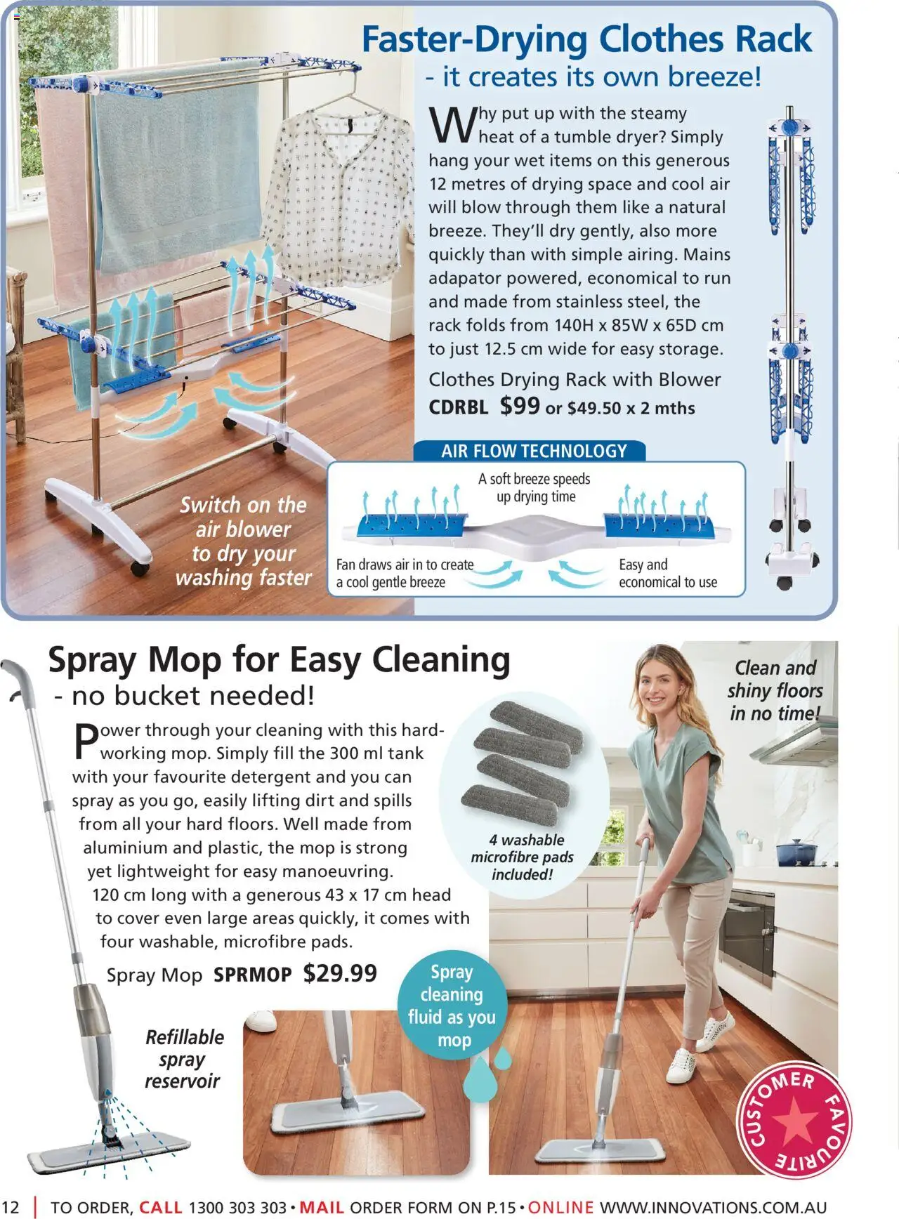 Innovations catalogue - valid from 01.07.2025 | Page: 12 | Products: Bucket, Mop, Detergent, Fan