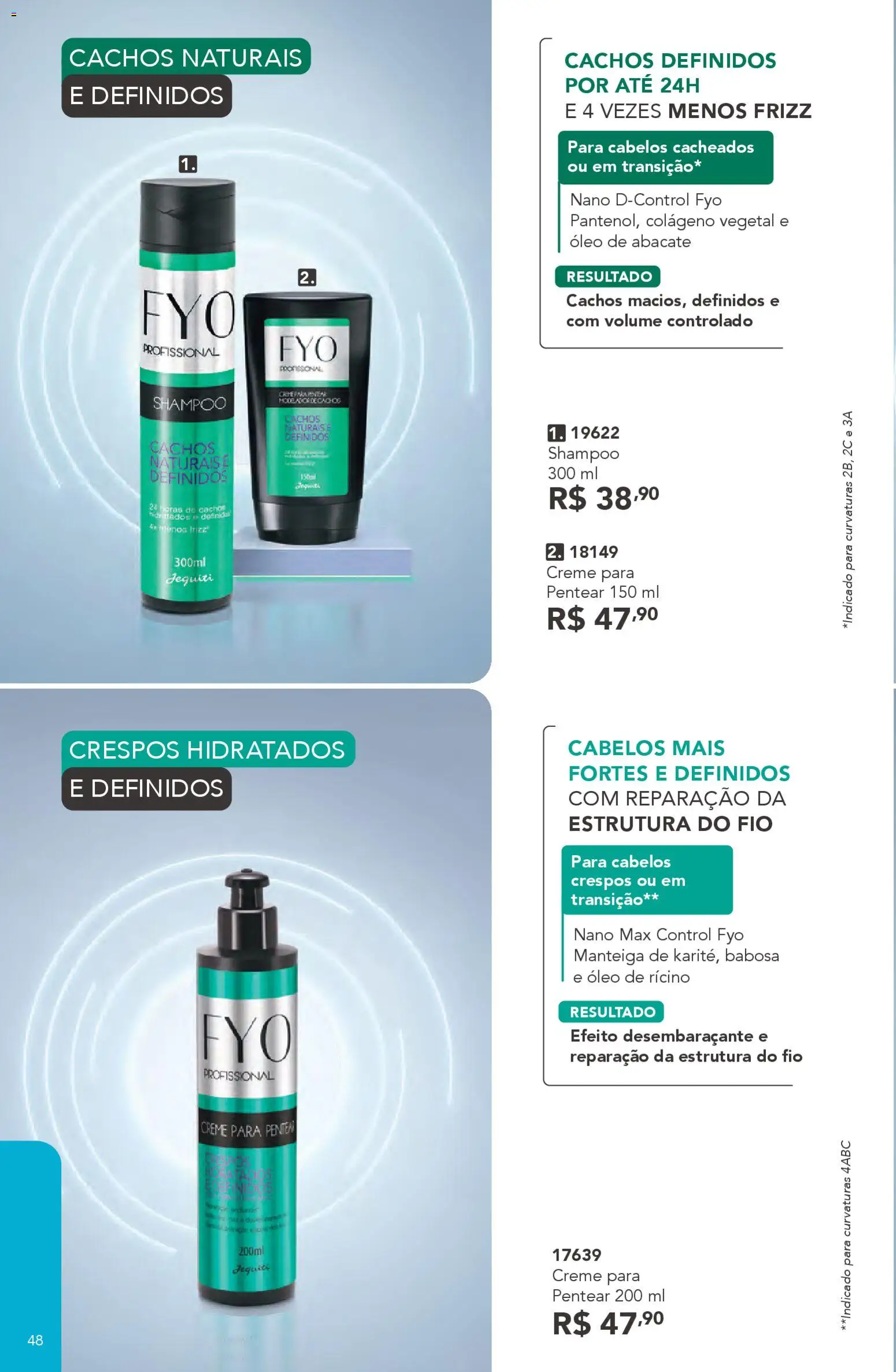 Jequiti Folheto - válido de 11.11.2025 | Página: 48 | Produtos: Manteiga, Óleo, Creme, Creme para pentear