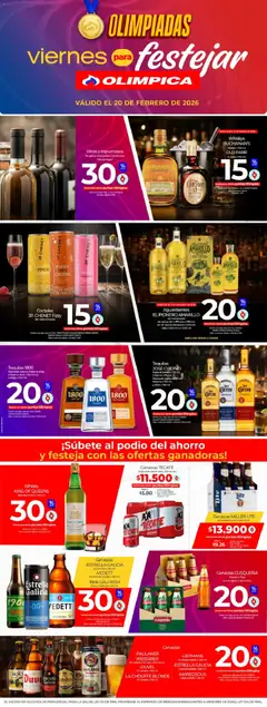 Olímpica - Viernes para festejar -  Vista previa de la revista de la tienda Olímpica valido desde el 20.02.2026