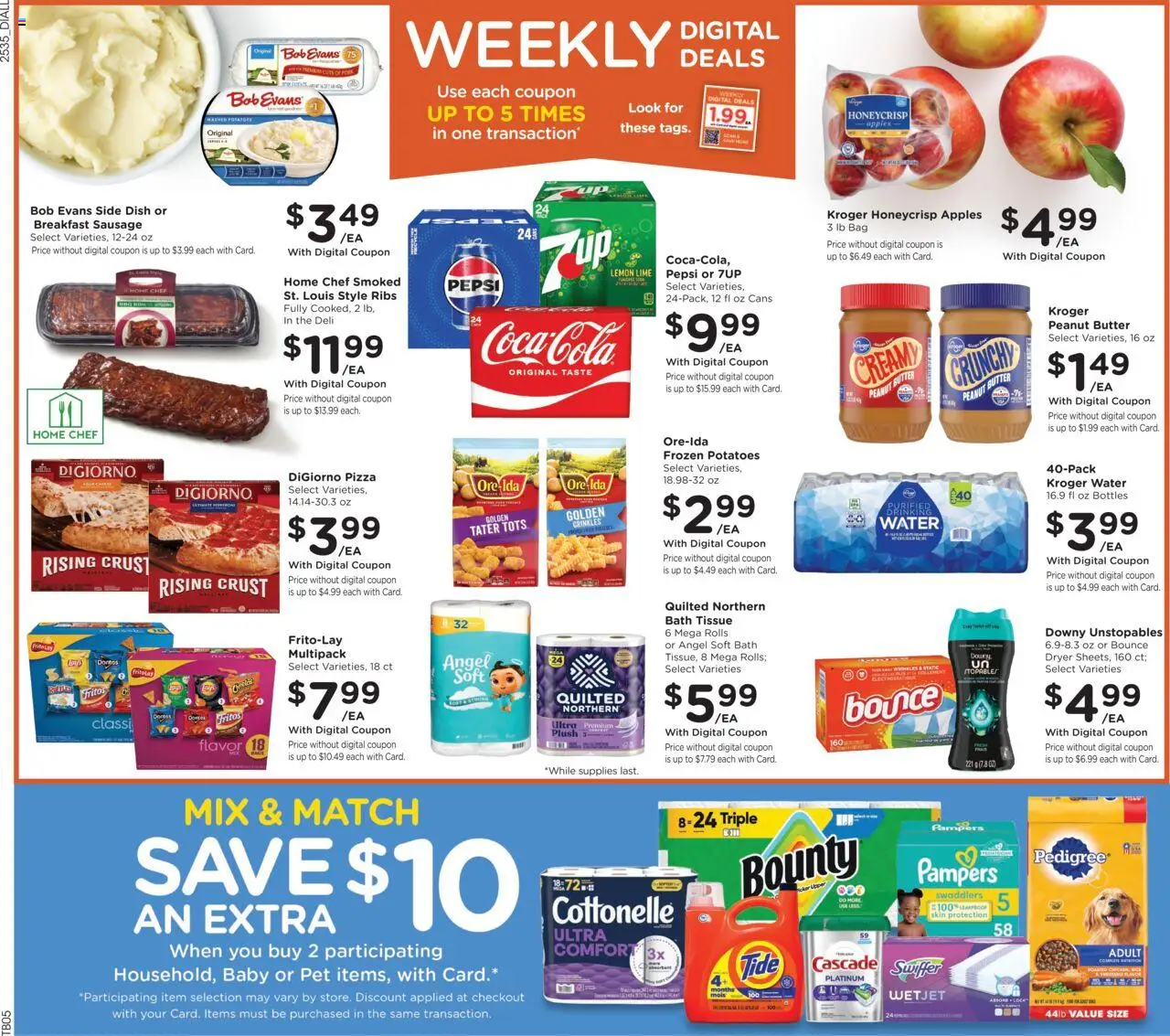 Baker's Weekly Ad - NE - valid from 01.10.2025 | Page: 2 | Products: Apples, Potatoes, Lemon, Sausage