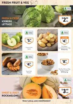 Preview of Foodworks catalogue SA - valid from 29.04.2026 | Page: 5 | Products: Lettuce, Apples, Potatoes, Bag