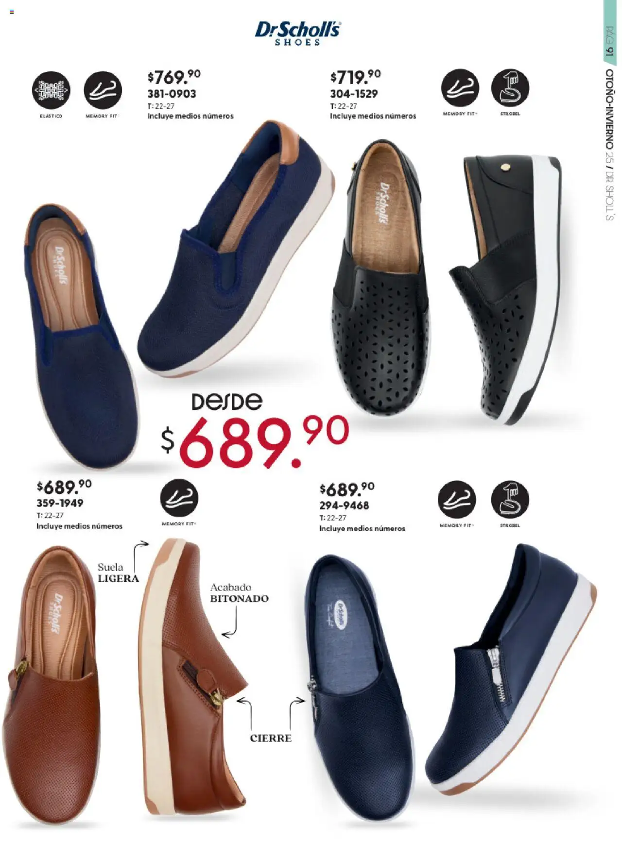 Nuevas ofertas de Andrea válidas en toda la República Mexicana desde el 25.08.2025. ¡Encuentra las mejores ofertas en Andrea - Catálogo Dr Scholls! | Página: 6