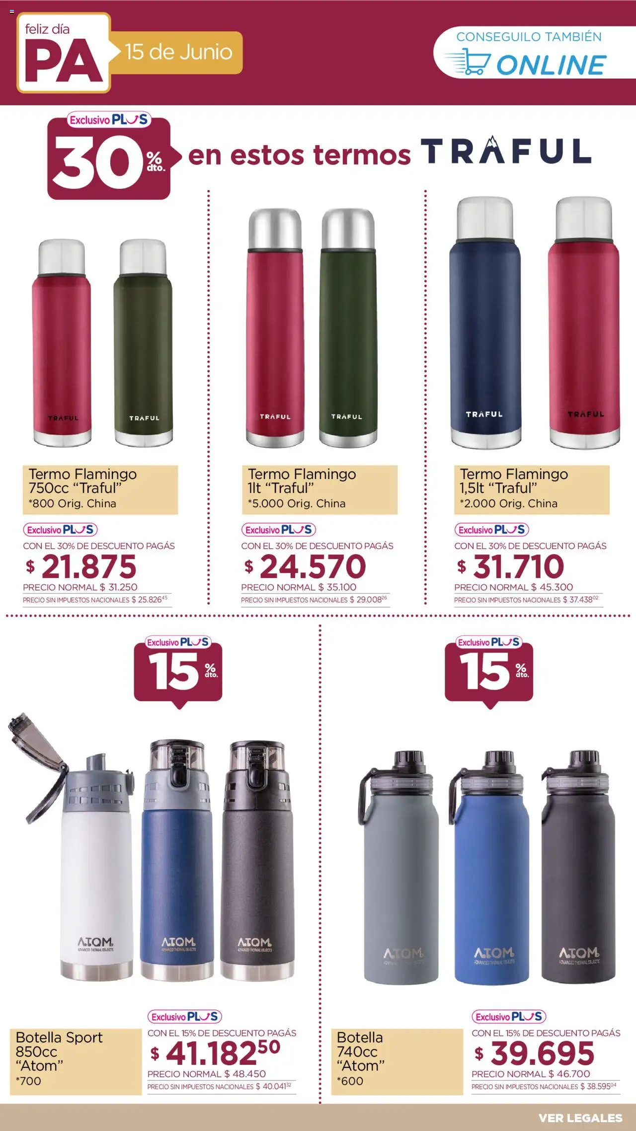 La Anonima Día del Padre │ válido desde el 12.06.2025 | Página: 28 | Productos: Botella, Termo