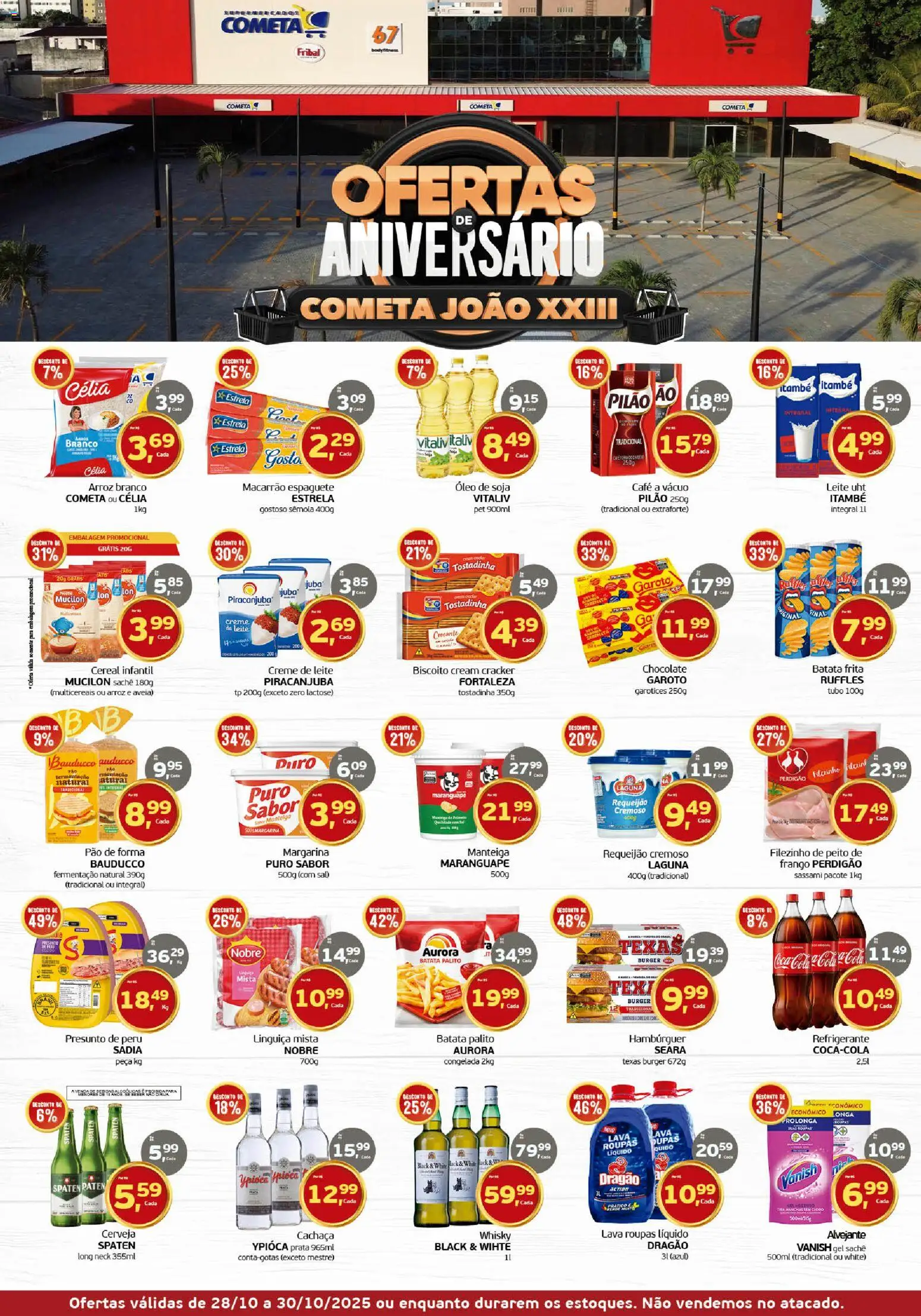 Cometa Supermercados Folheto - válido de 28.10.2025 | Página: 1 | Produtos: Espaguete, Leite, Macarrão, Mucilon