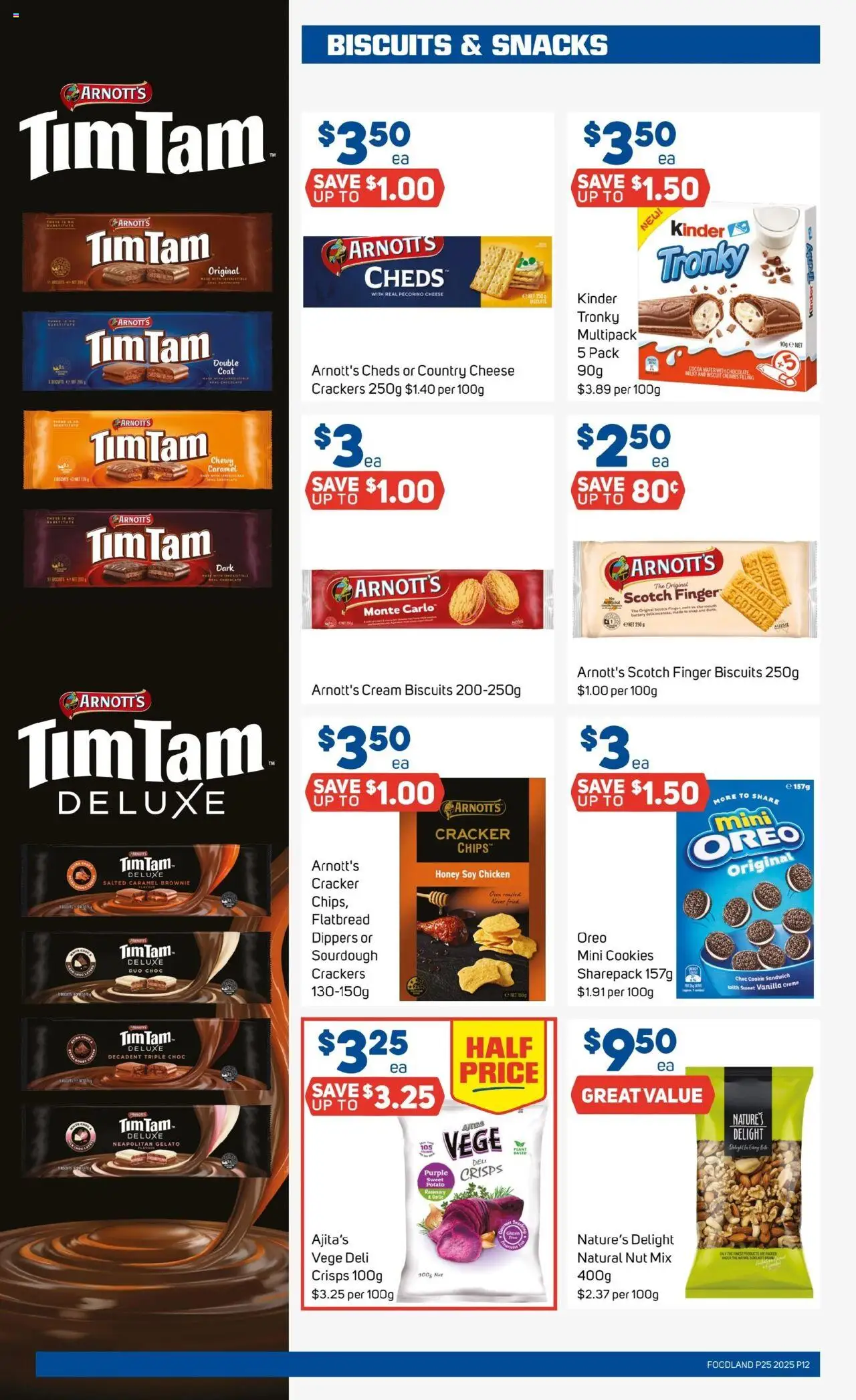 Foodland catalogue - valid from 18.06.2025 | Page: 12 | Products: Cheese, Chocolate, Chicken, Cream