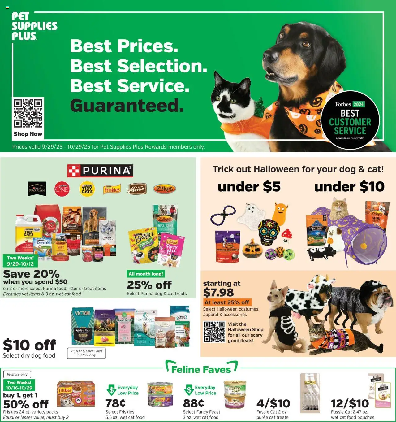 Pet Supplies Plus Weekly Ad - valid from 29.09.2025 | Page: 1 | Products: Dog Food, Cat Food, Apples