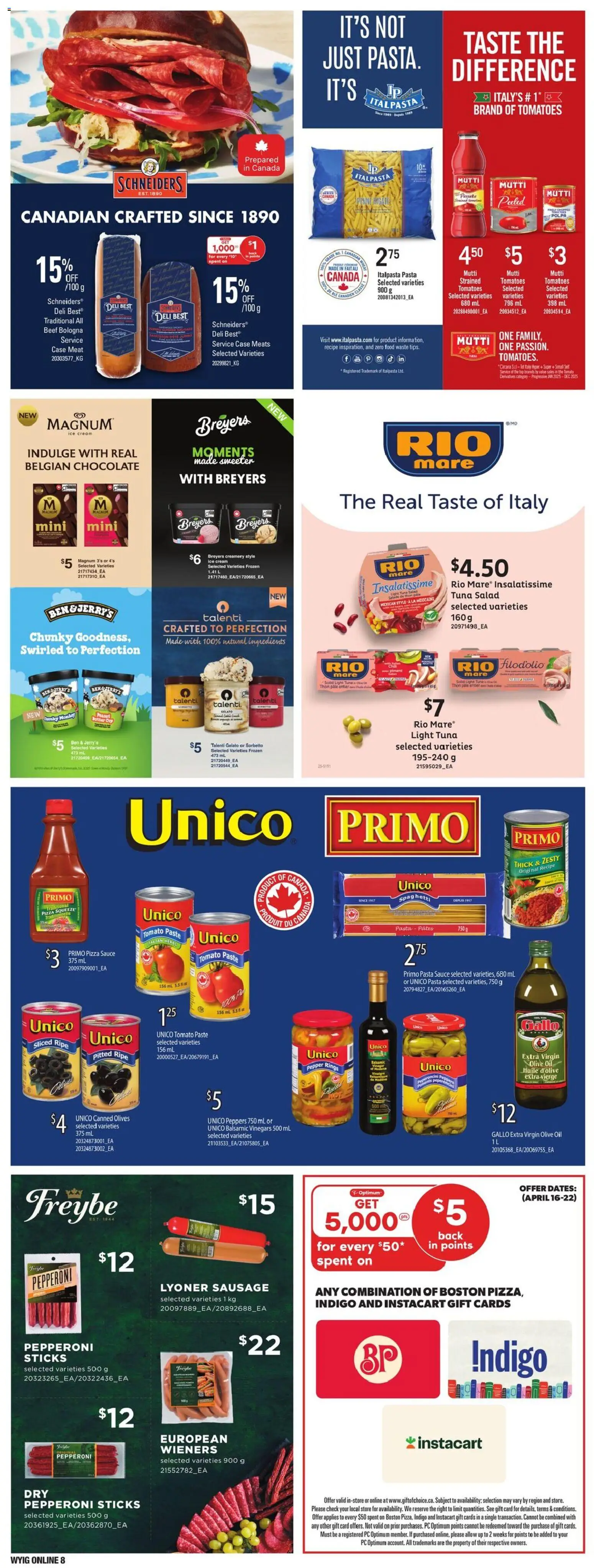 Loblaws flyer valid from 16.04.2026 | Page: 18 | Products: Beef, Cream, Salad, Butter