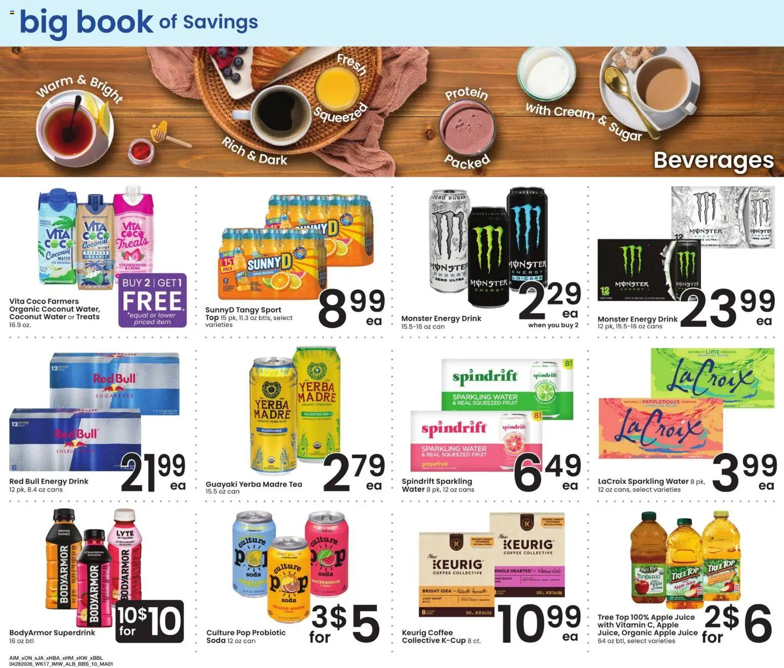 Albertsons Big Book of Savings - valid from 28.04.2026 | Page: 10 | Products: Juice, Strawberries, Cream, Grapefruit