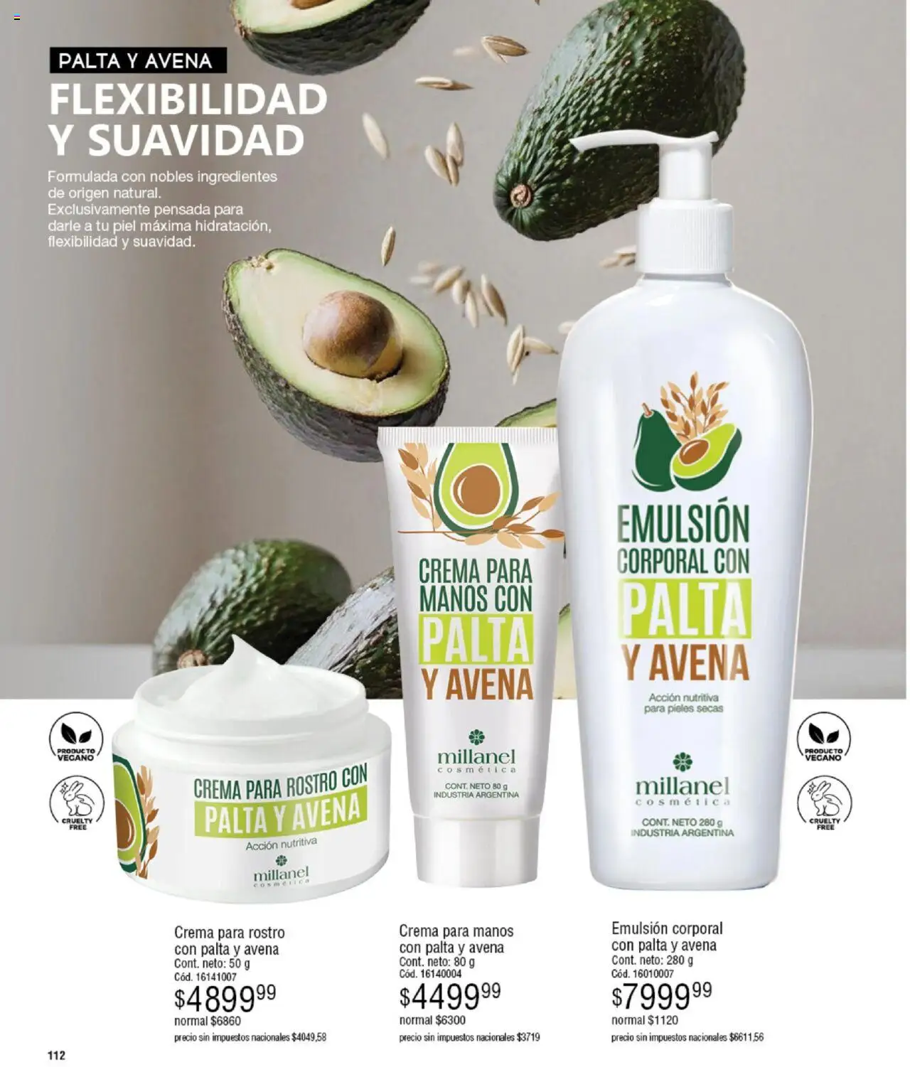 Millanel catálogo │ válido desde el 15.09.2025 | Página: 112 | Productos: Avena, Emulsión, Palta, Crema