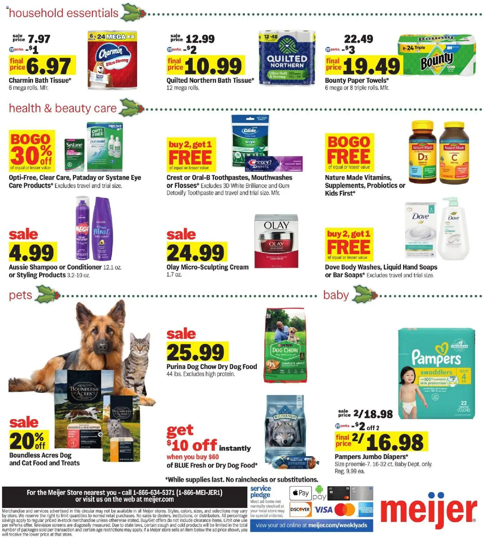 Meijer Weekly Ad - valid from 19.11.2025 | Page: 4 | Products: Probiotics, Bath, Conditioner, Television