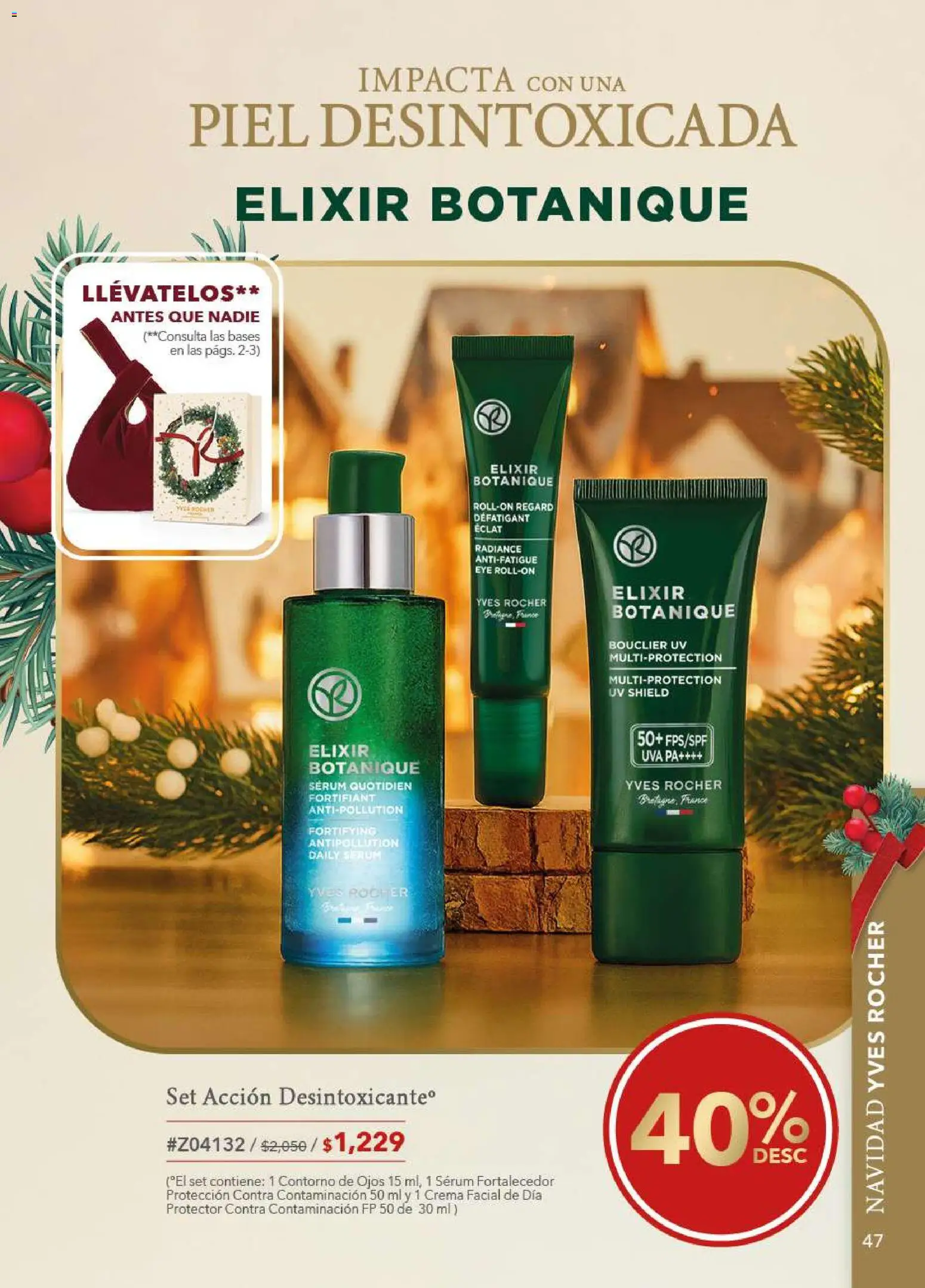 Nuevas ofertas de Yves Rocher válidas en toda la República Mexicana desde el 09.12.2025. ¡Encuentra las mejores ofertas en Yves Rocher campaña 17 2025! | Página: 47 | Productos: Contorno de ojos, Crema, Contorno, Uva