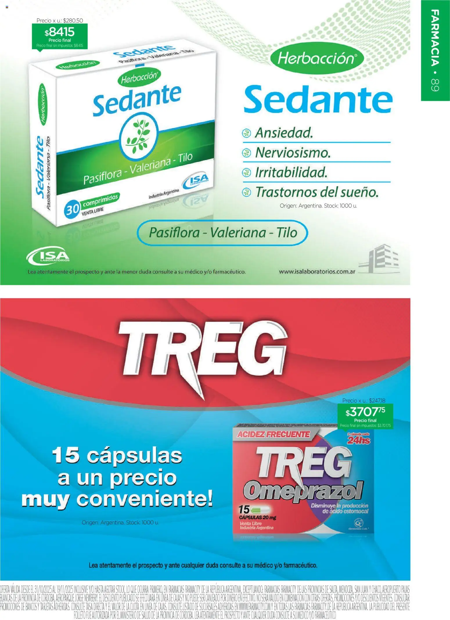 Farmacity catálogo │ válido desde el 30.10.2025 | Página: 89 | Productos: Sal