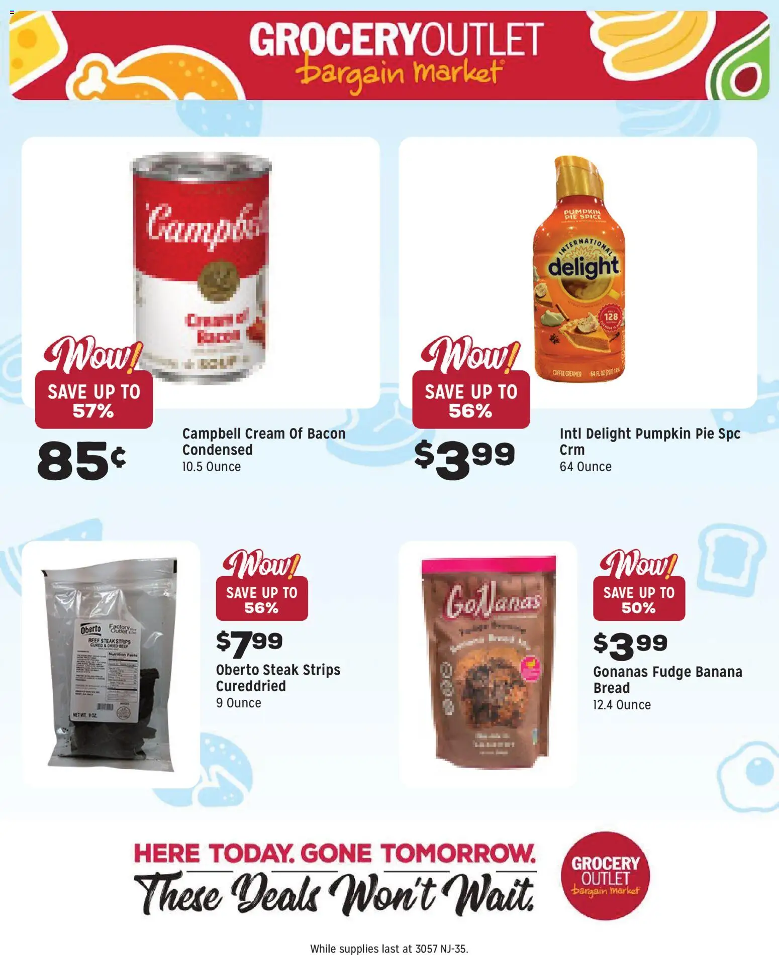 Grocery Outlet Weekly Ad - NJ - valid from 14.01.2026 | Page: 7 | Products: Bread, Coffee, Cream, Pumpkin Pie