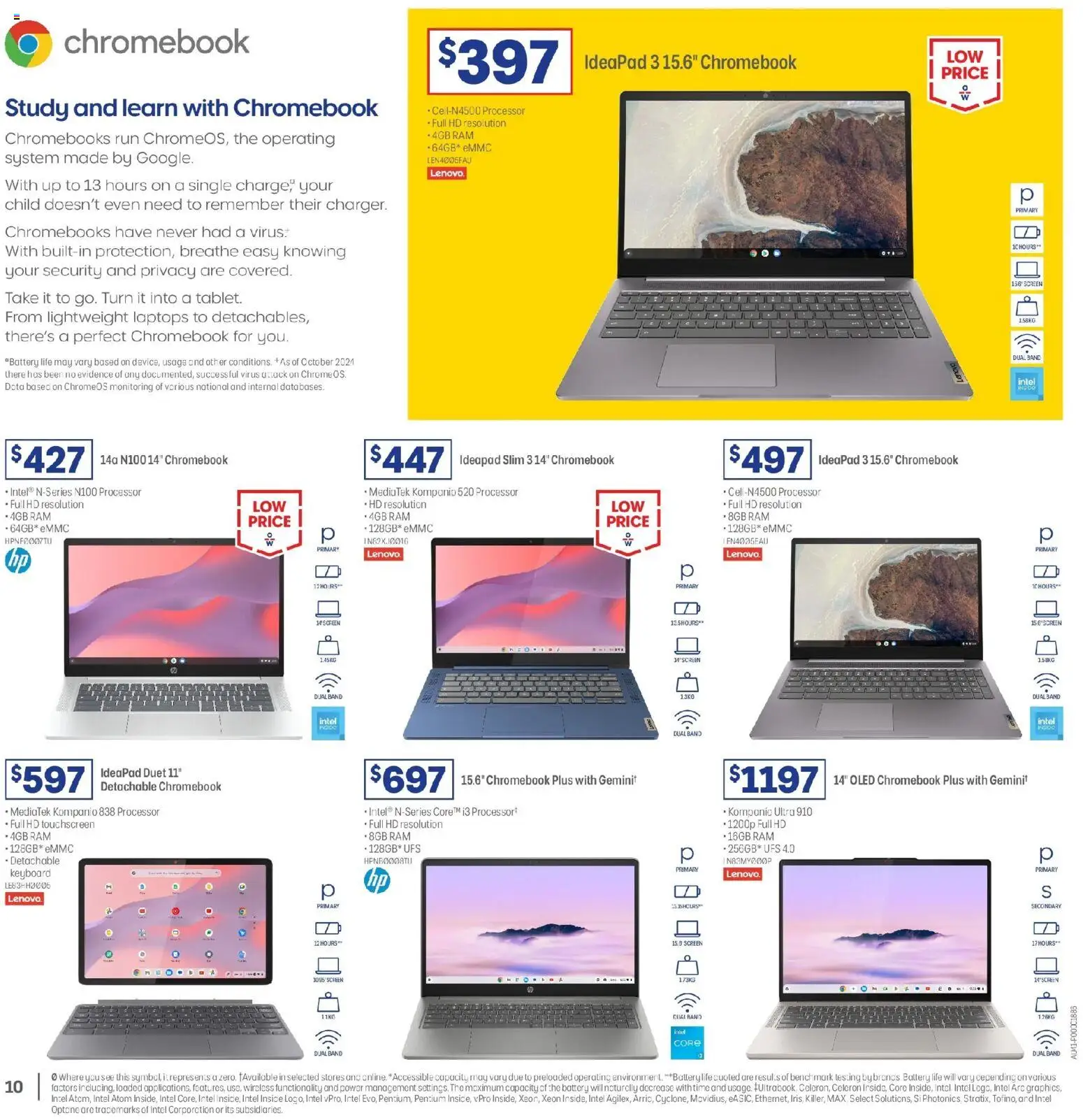 Officeworks catalogue - valid from 01.01.2026 | Page: 10 | Products: Battery, Keyboard, Screen