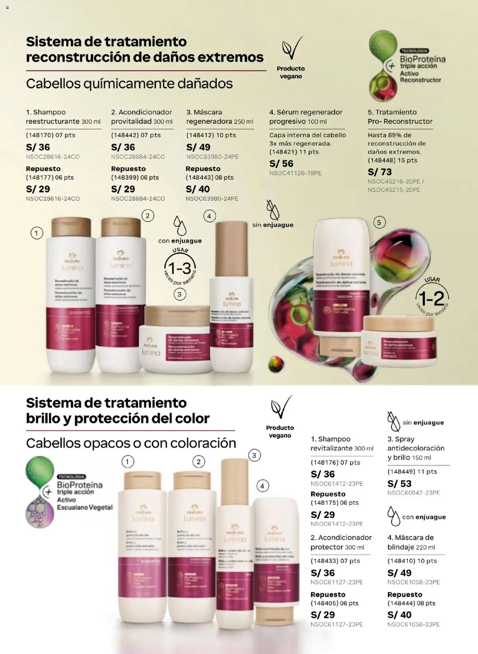 Catálogo Natura válido desde 31.03.2026 | Página: 132 | Productos: Máscara, Shampoo, Acondicionador