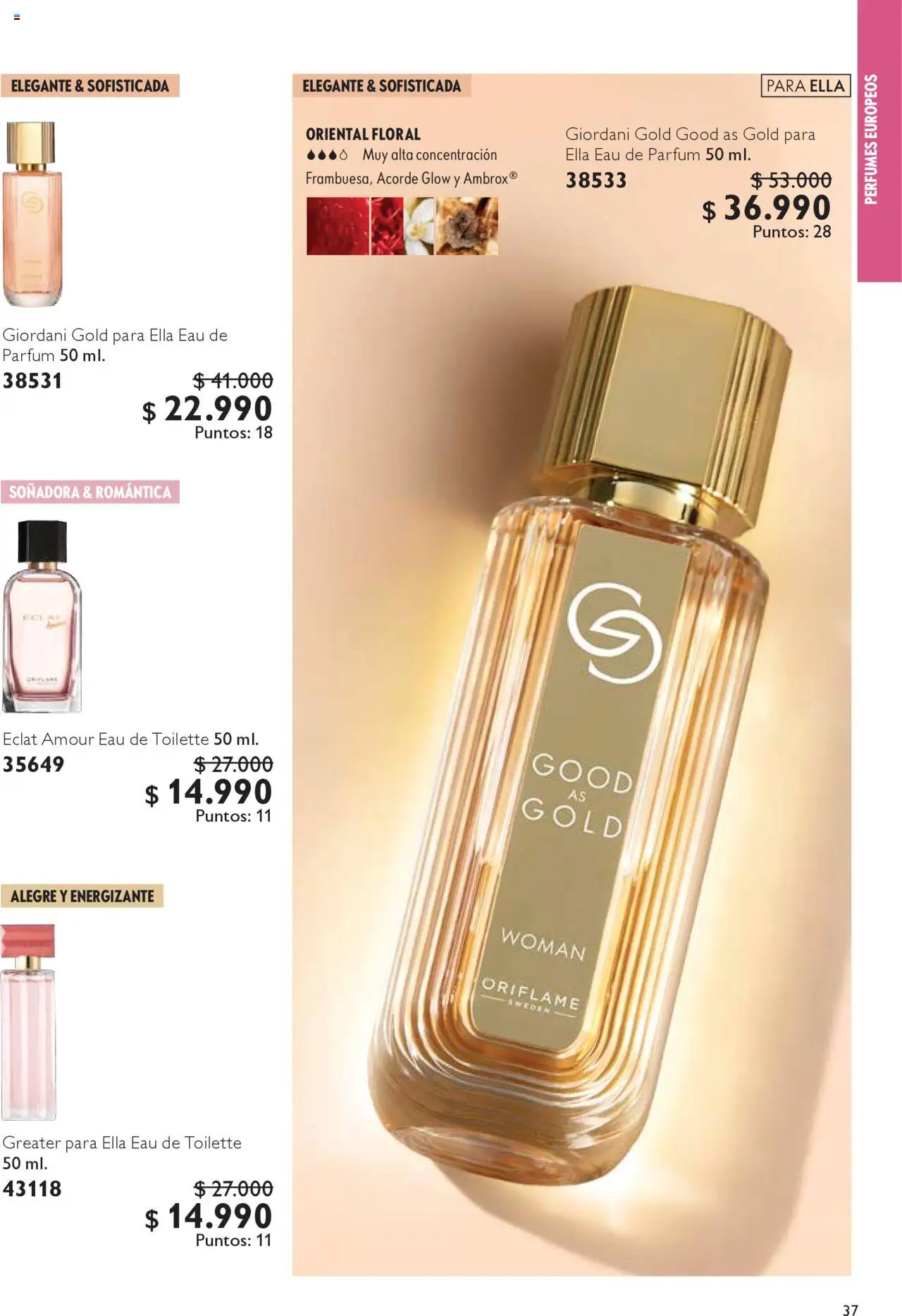 Oriflame - Catálogo │ válido desde el 13.09.2025 | Página: 37 | Productos: Eau de toilette