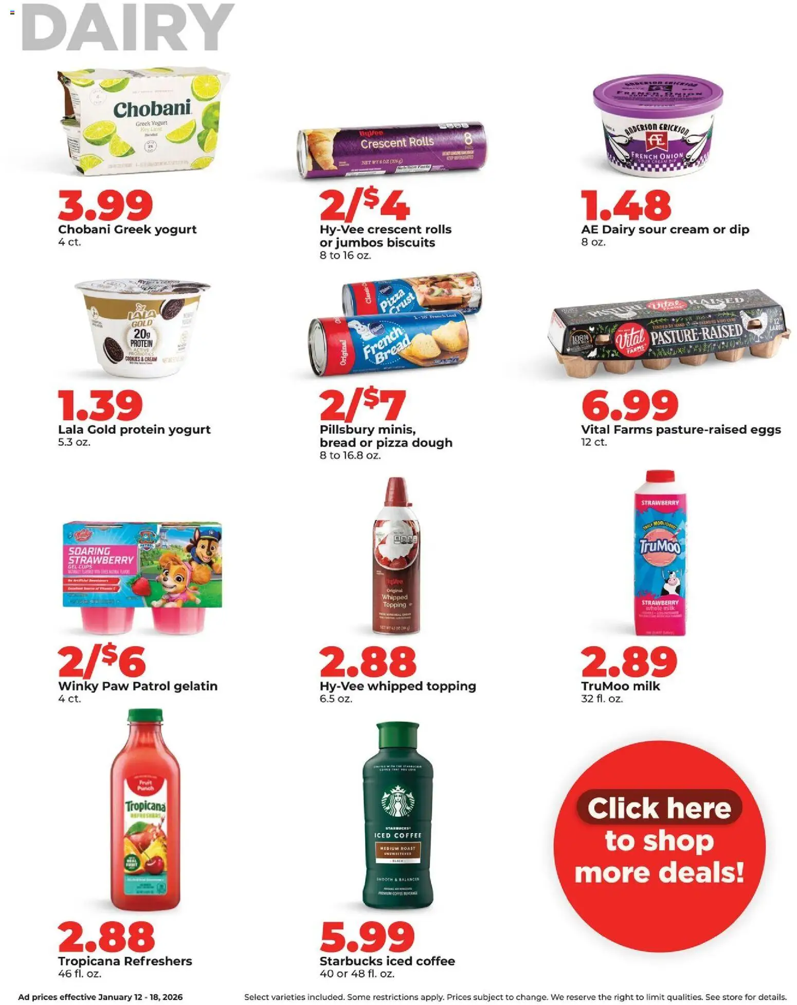 HyVee Weekly Ad - valid from 12.01.2026 | Page: 26 | Products: Eggs, Cookies, Lime, Onion